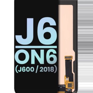 OLED Display ohne Rahmen für Samsung Galaxy J6 / On6 (J600 / 2018) (Service Pack) (Black (Schwarz))