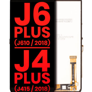 LCD Display ohne Rahmen für Samsung Galaxy J6 Plus (J610 / 2018) / J4 Plus (J415 / 2018) (Aftermarket Plus) (Black (Schwarz))