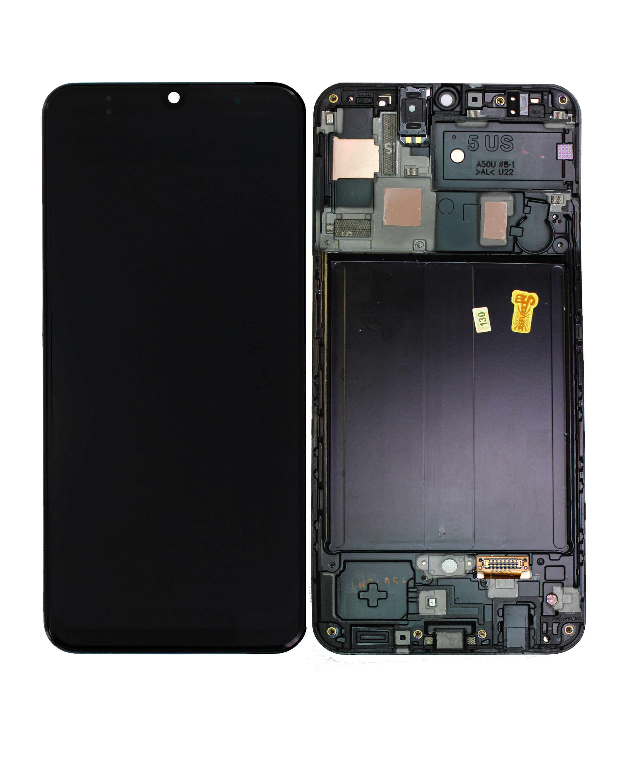 OLED Display mit Rahmen für Samsung Galaxy A50 (A505U / 2019) (professionell aufgearbeitet) – Bild 2