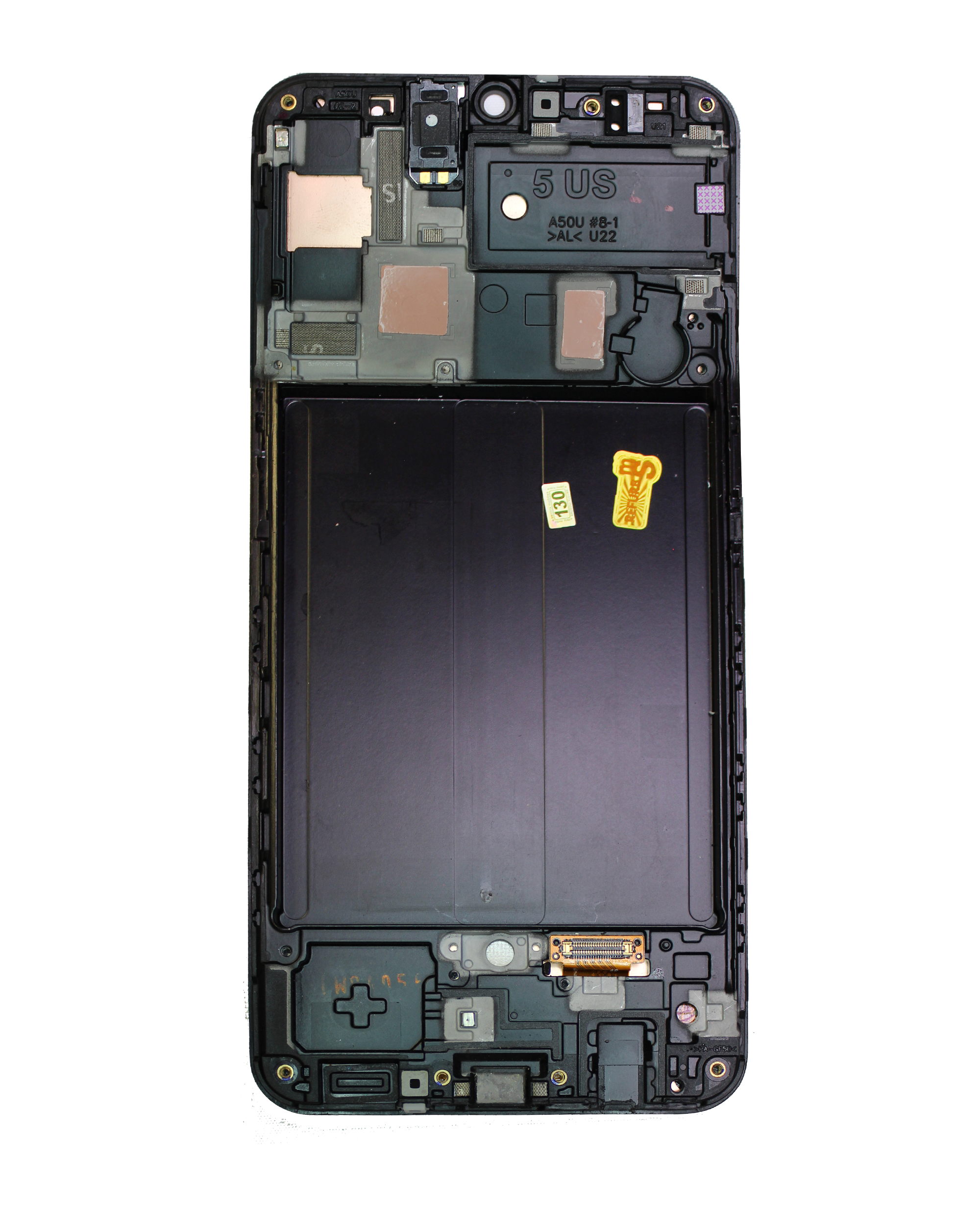 OLED Display mit Rahmen für Samsung Galaxy A50 (A505U / 2019) (professionell aufgearbeitet) – Bild 4