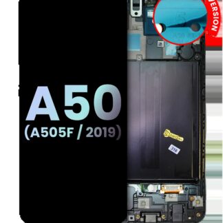 OLED Display mit Rahmen für Samsung Galaxy A50 (A505F / 2019) (International Version) (Service Pack)