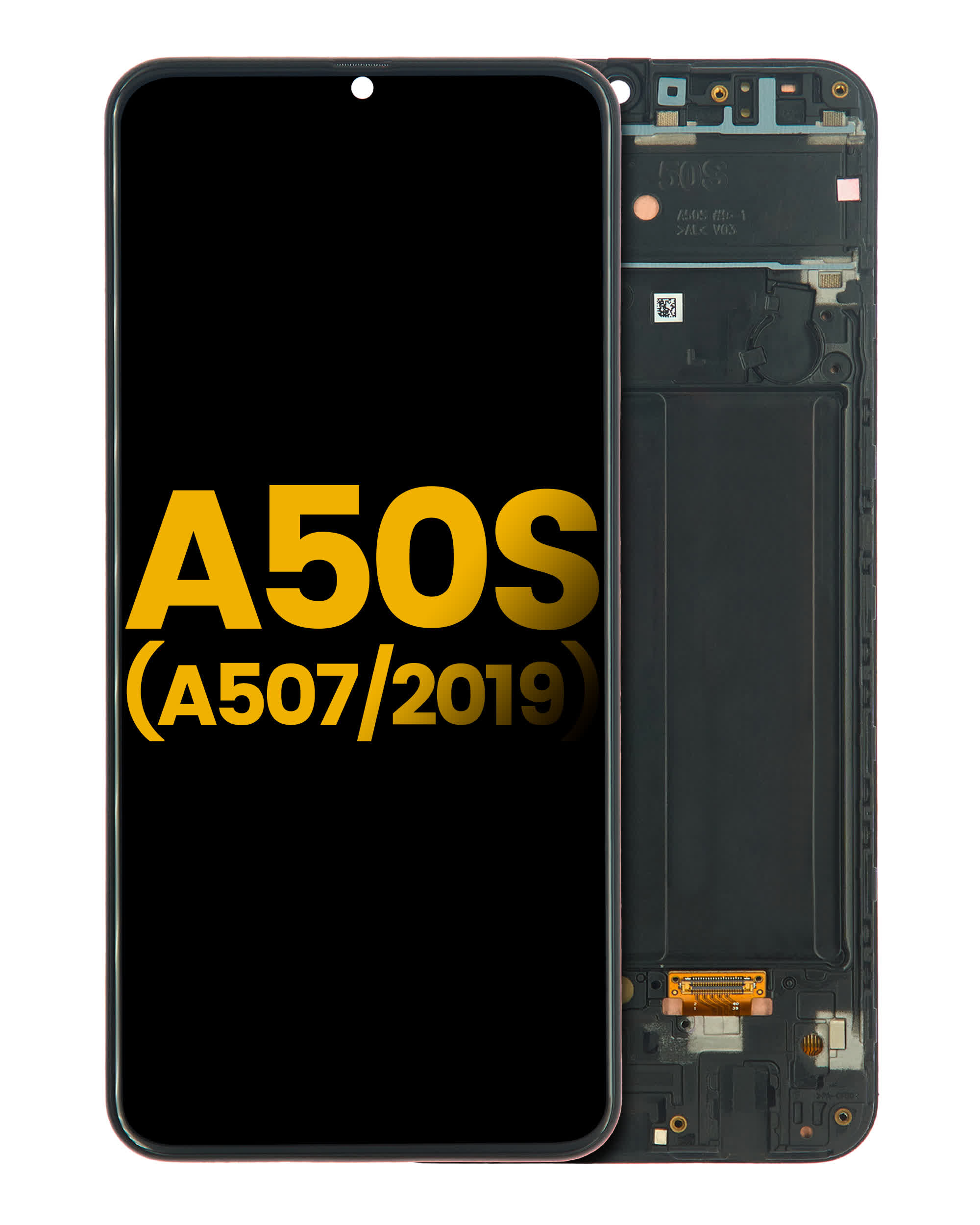 OLED Display mit Rahmen für Samsung Galaxy A50s (professionell aufgearbeitet) (A507 / 2019)