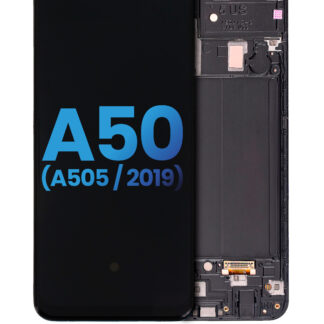 LCD Display mit Rahmen (ohne Fingerabdrucksensor) für Samsung Galaxy A50 (A505 / 2019) (US-Version) (Aftermarket: Incell)