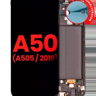 OLED Display mit Rahmen für Samsung Galaxy A50 (A505 / 2019) (International Version) (Aftermarket Plus)