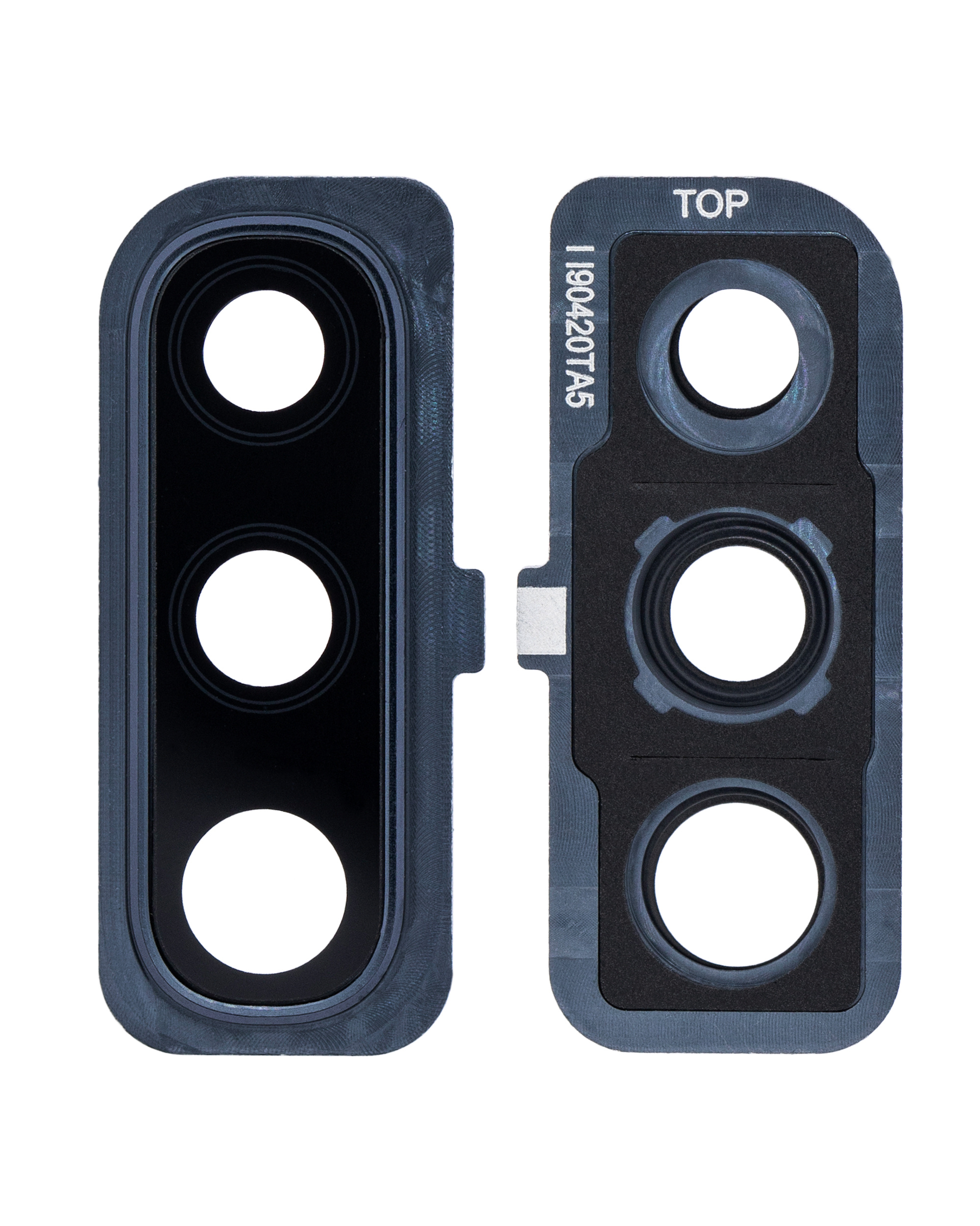 Rückkamera-Glas mit Abdeckung Blendenring für Samsung Galaxy A50 (A505 / 2019) (Black (Schwarz)) – Bild 2