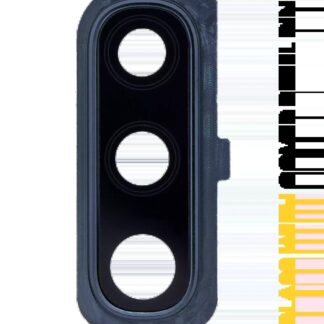 Rückkamera-Glas mit Abdeckung Blendenring für Samsung Galaxy A50 (A505 / 2019) (Black (Schwarz))