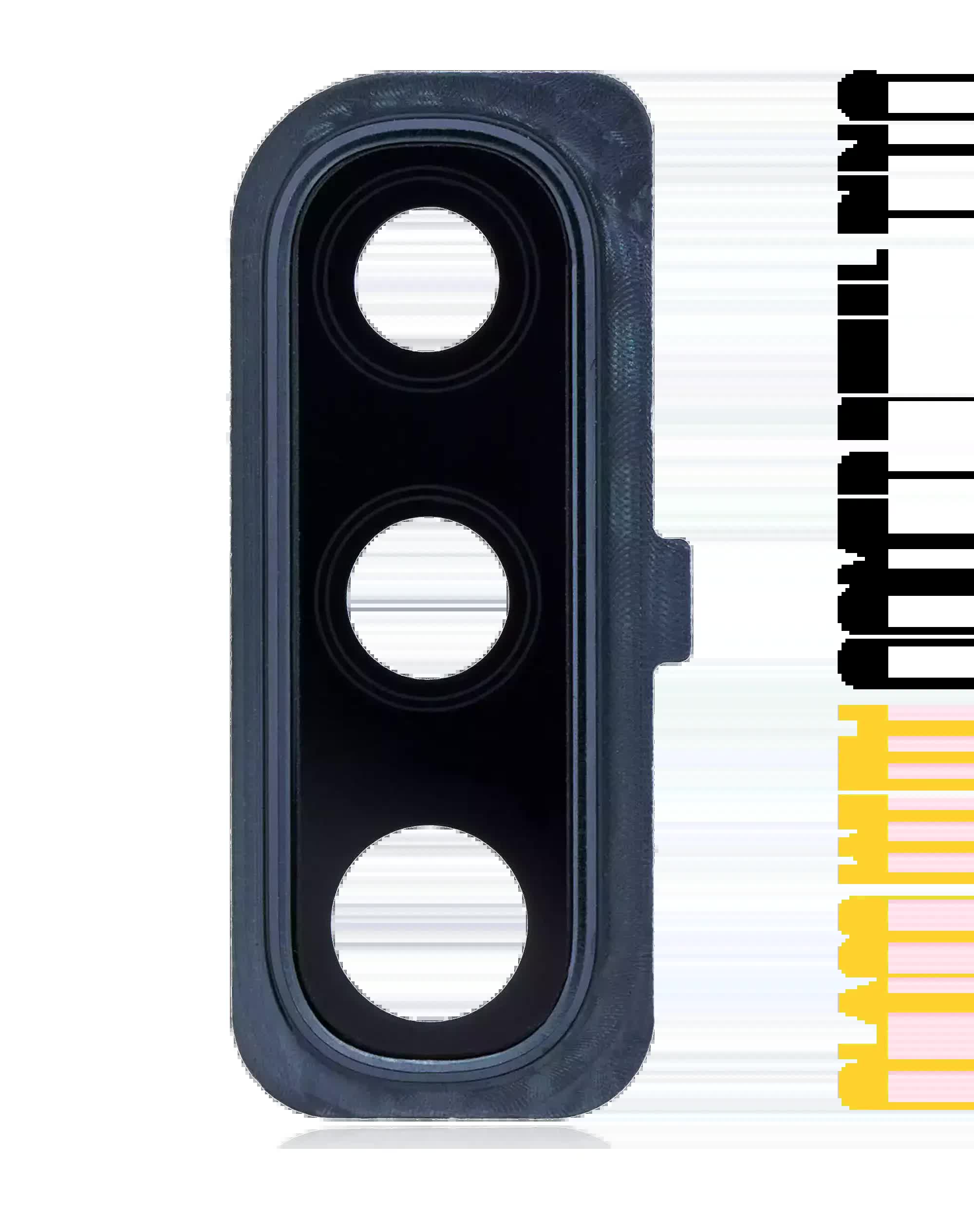 Rückkamera-Glas mit Abdeckung Blendenring für Samsung Galaxy A50 (A505 / 2019) (Black (Schwarz))