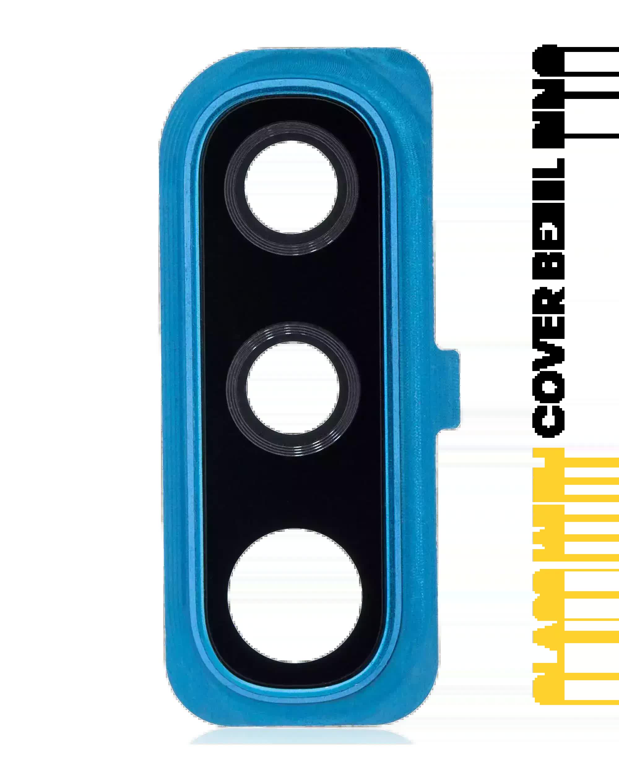 Rückkamera-Glas mit Abdeckung Blendenring für Samsung Galaxy A50 (A505 / 2019) (Blue (Blau))