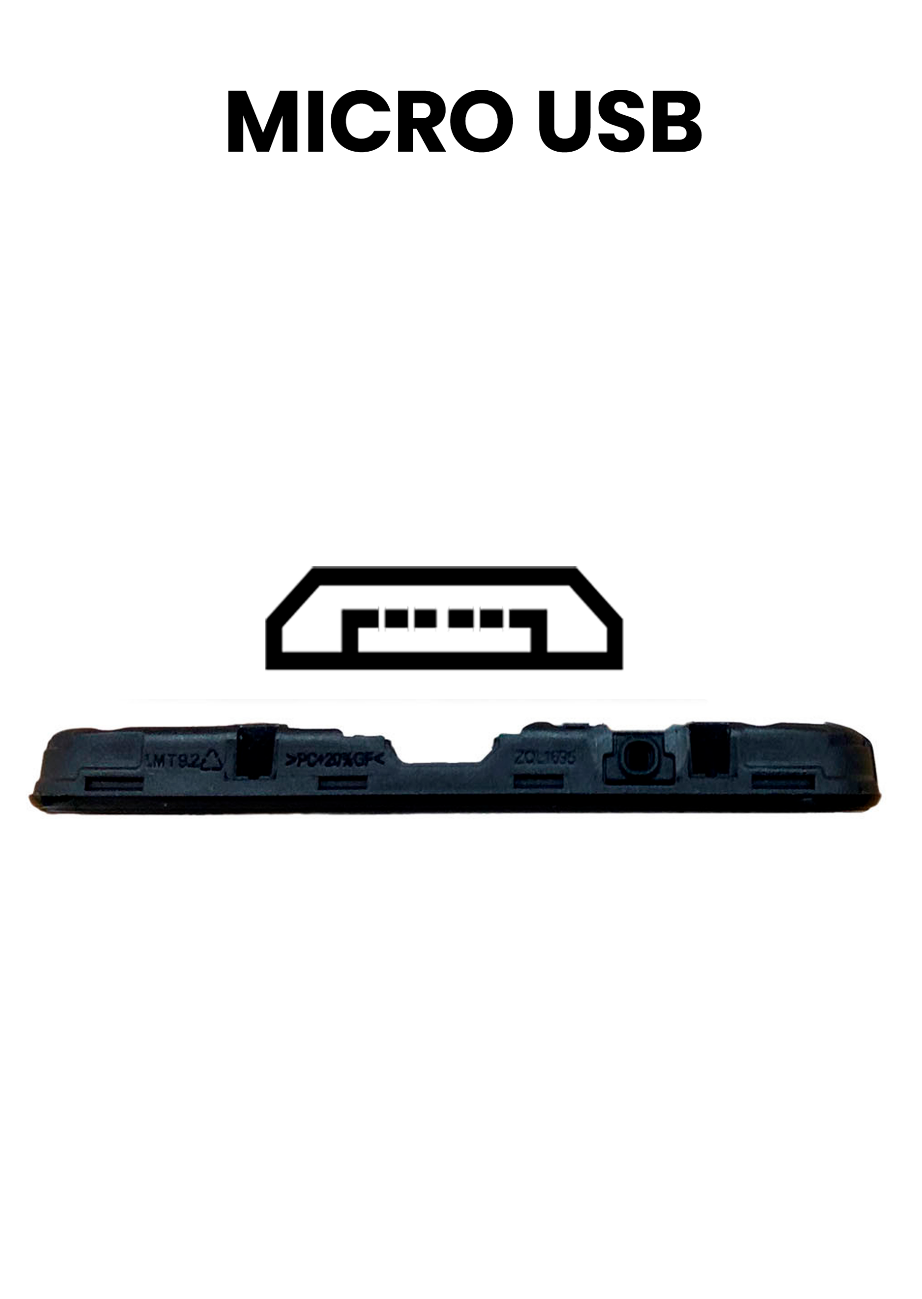 LCD Display mit Rahmen für Samsung Galaxy A01 (A015A / A015F) (Micro USB Rahmen / Narrow FPC-Anschluss) (Service Pack) – Bild 3