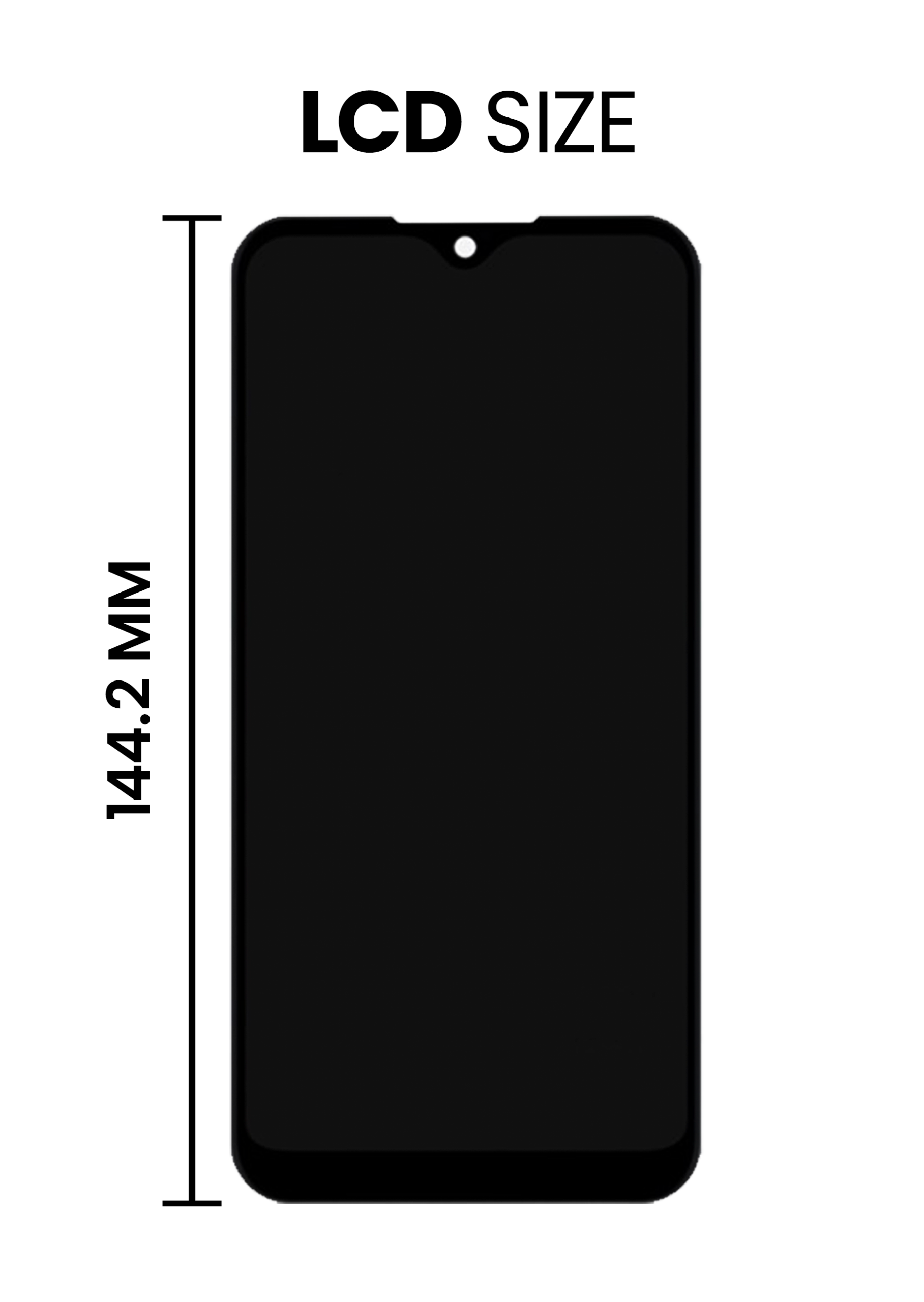 LCD Display mit Rahmen für Samsung Galaxy A01 (A015A / A015F) (Micro USB Rahmen / Narrow FPC-Anschluss) (Service Pack) – Bild 4