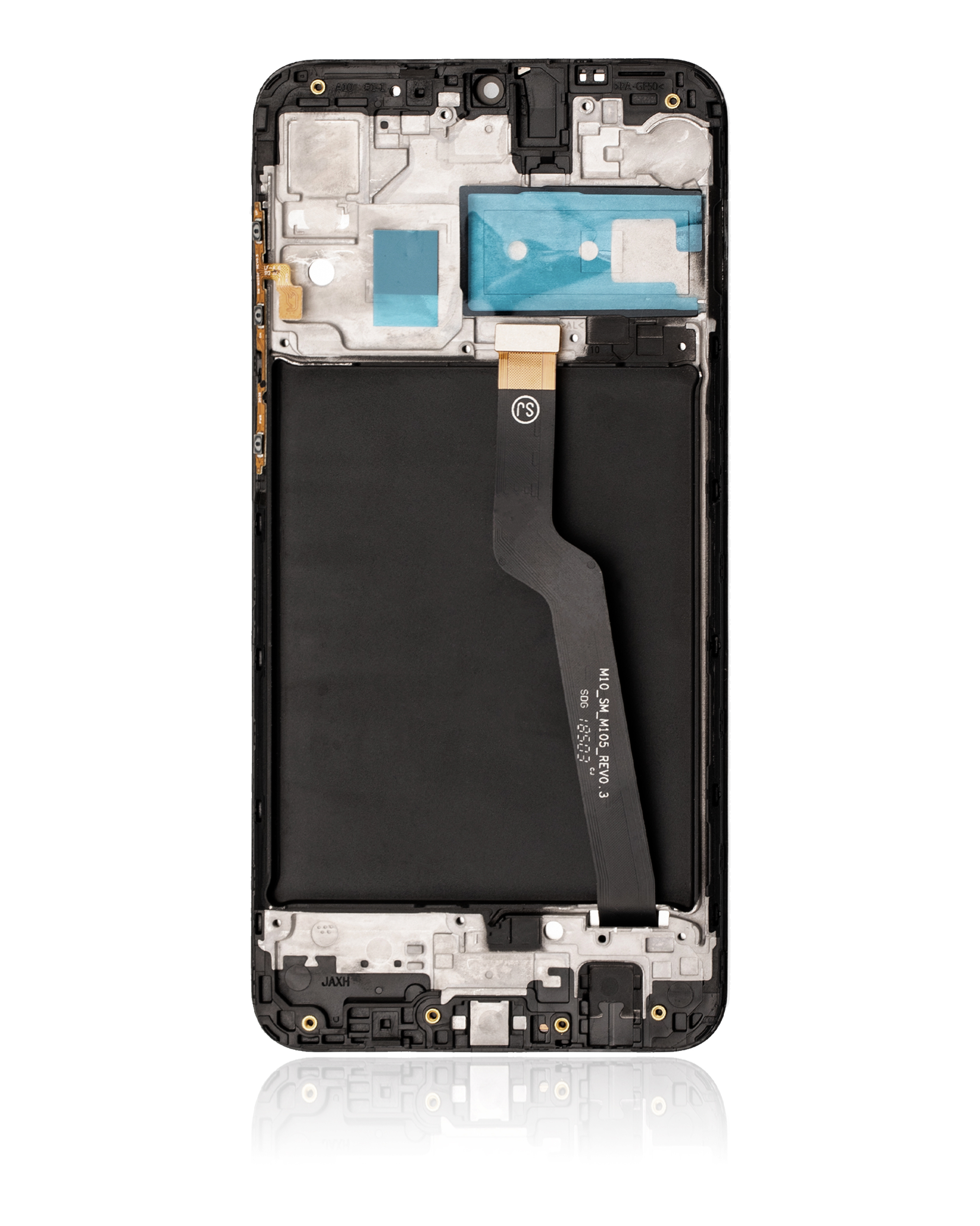 LCD Display mit Rahmen für Samsung Galaxy A10 (A105 / 2019) (Single Card Version) (Aftermarket Plus) – Bild 4