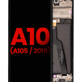LCD Display mit Rahmen für Samsung Galaxy A10 (A105 / 2019) (Dual Card Version) (Aftermarket Plus)