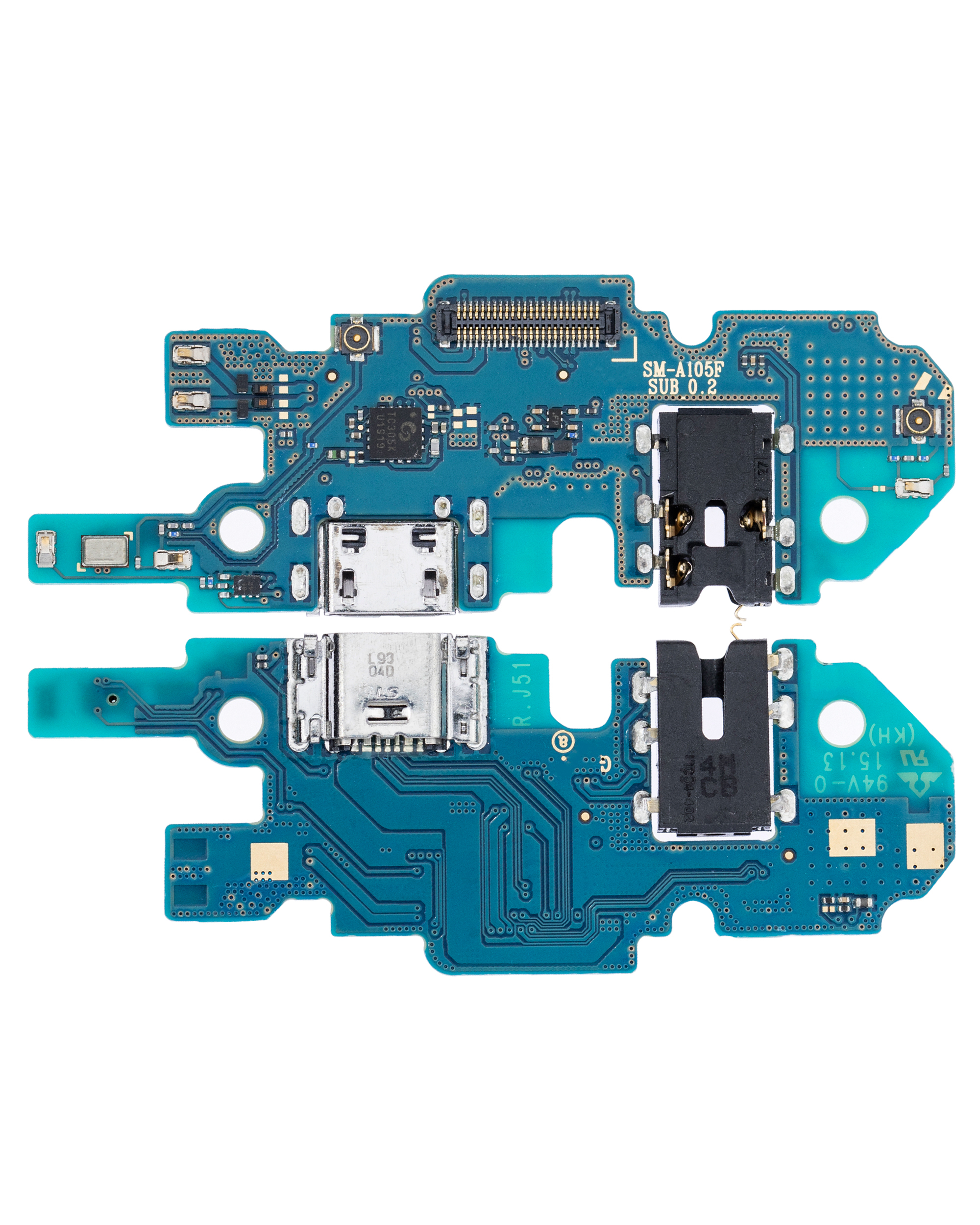 Ladebuchse Flexkabel mit Kopfhörerbuchse für Samsung Galaxy A10 (A105 / 2019) (Premium) – Bild 2