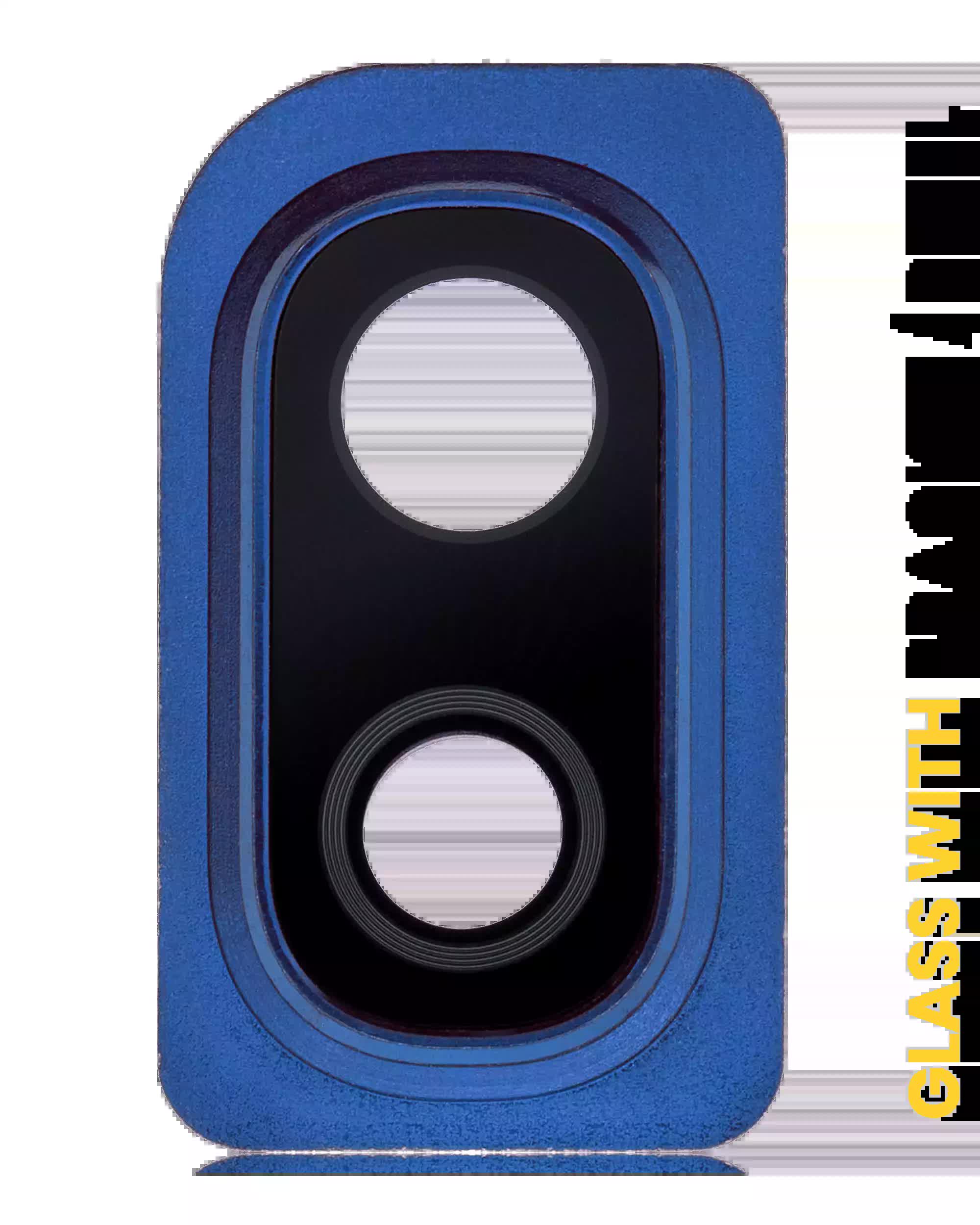 Rückkamera-Glas mit Halterung / Blende für Samsung Galaxy A10 (A105 / 2019) (Blue (Blau))
