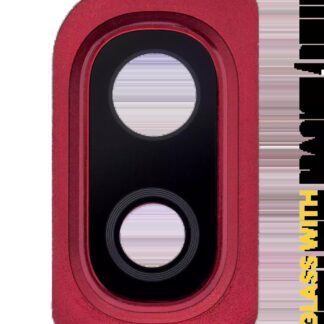 Rückkamera-Glas mit Halterung / Blende für Samsung Galaxy A10 (A105 / 2019) (Red (Rot))