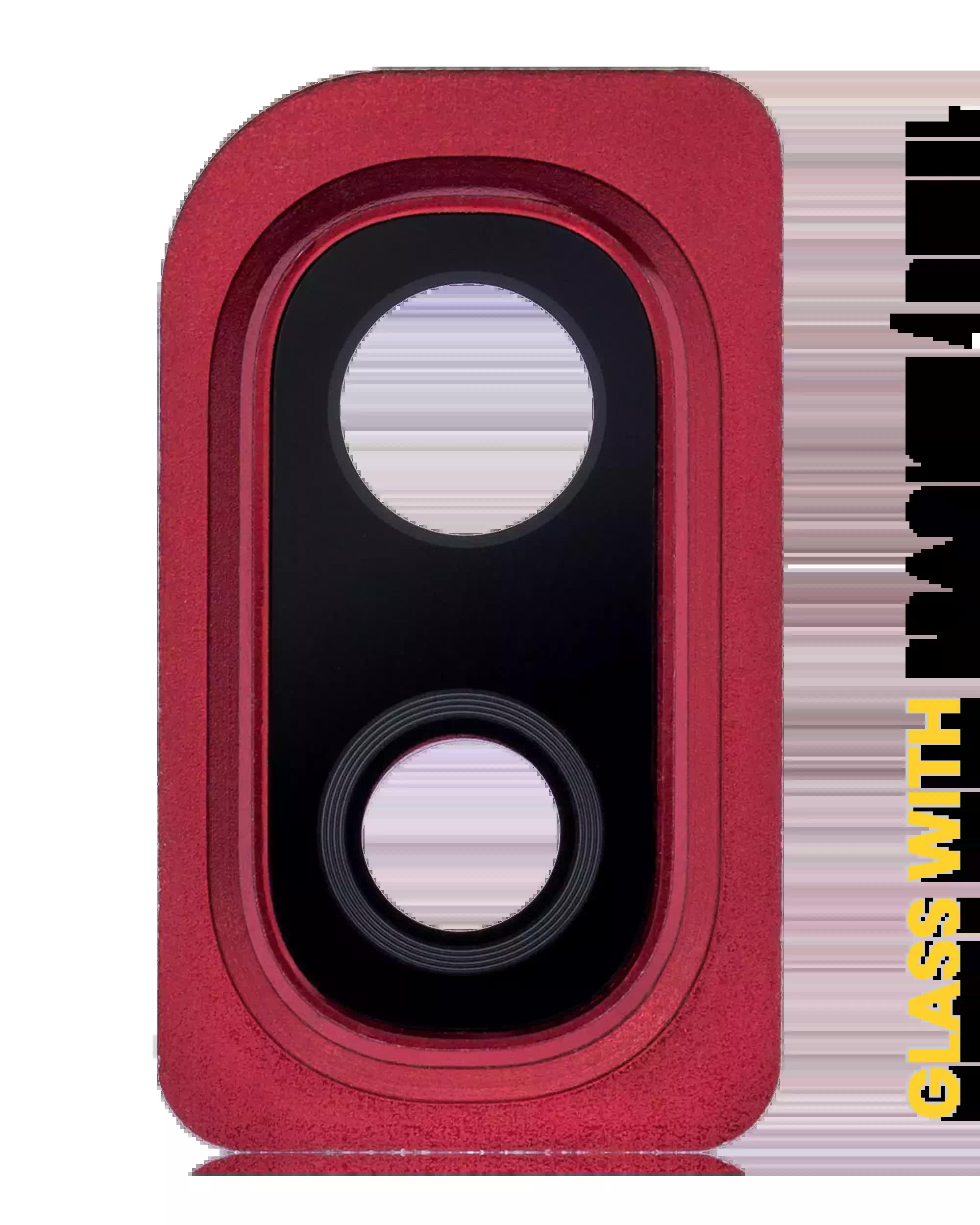 Rückkamera-Glas mit Halterung / Blende für Samsung Galaxy A10 (A105 / 2019) (Red (Rot))