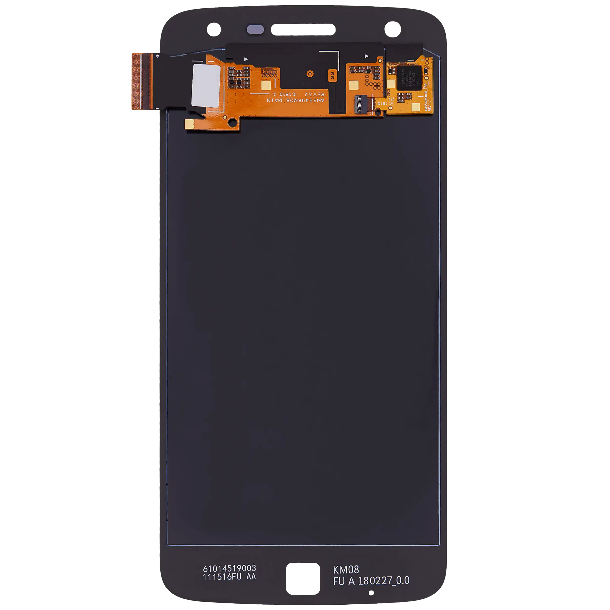 LCD Display ohne Rahmen für Motorola Moto Z Play Droid (XT1635-01 / 2016) (Original) (Black (Schwarz)) – Bild 4
