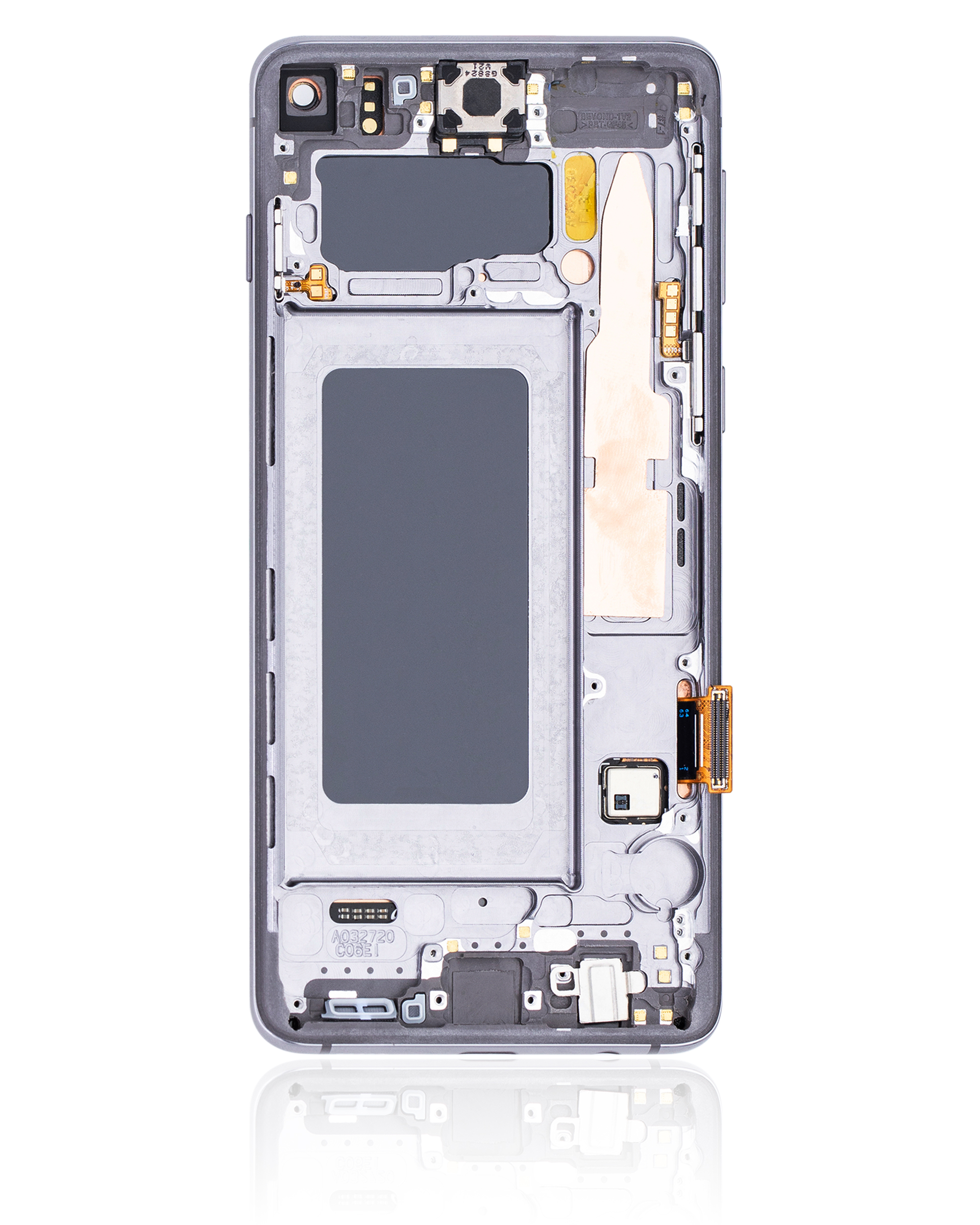 OLED Display mit Rahmen für Samsung Galaxy S10 (professionell aufgearbeitet) (Prism / Ceramic Black) – Bild 2