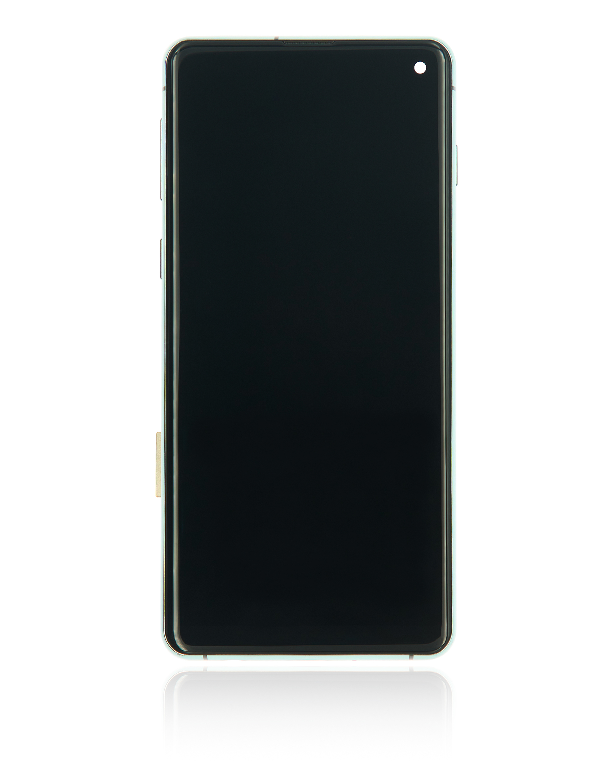 LCD Display mit Rahmen (ohne Fingerprint Sensor) für Samsung Galaxy S10 (Aftermarket Plus: TFT) (Prism Green) – Bild 3