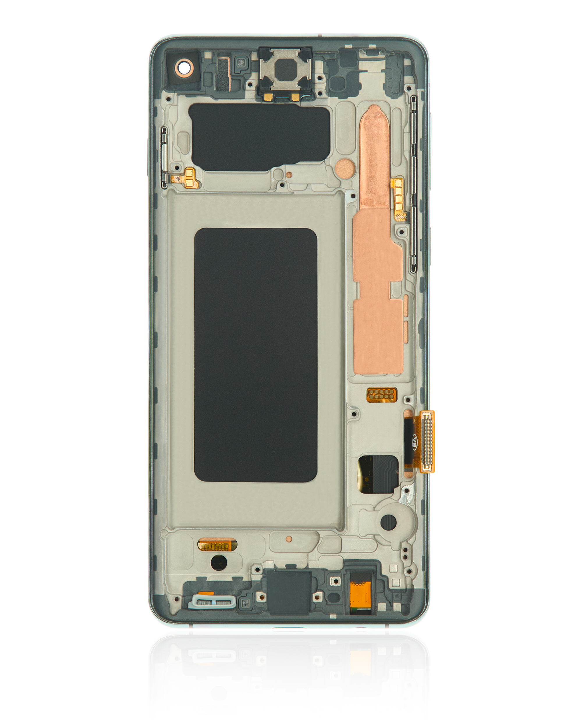 LCD Display mit Rahmen (ohne Fingerprint Sensor) für Samsung Galaxy S10 (Aftermarket Plus: TFT) (Prism Green) – Bild 4
