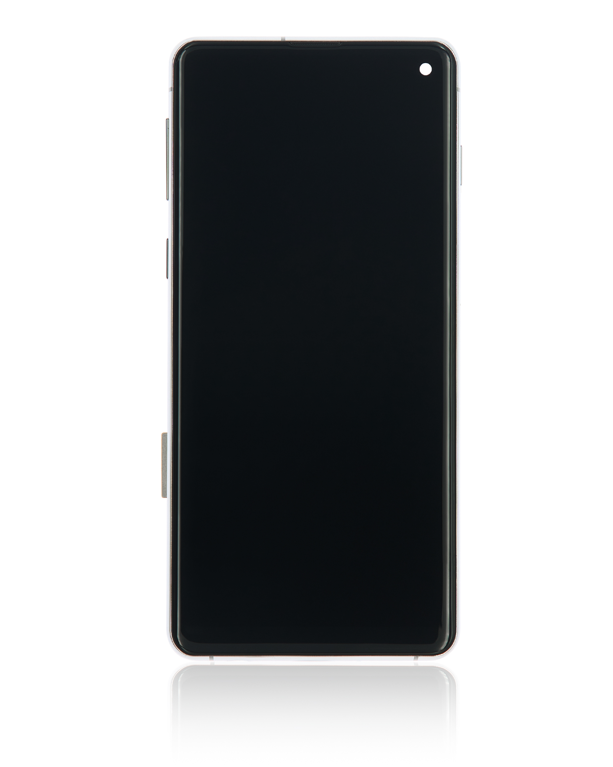 LCD Display mit Rahmen (ohne Fingerprint Sensor) für Samsung Galaxy S10 (Aftermarket Plus: TFT) (Prism White) – Bild 3