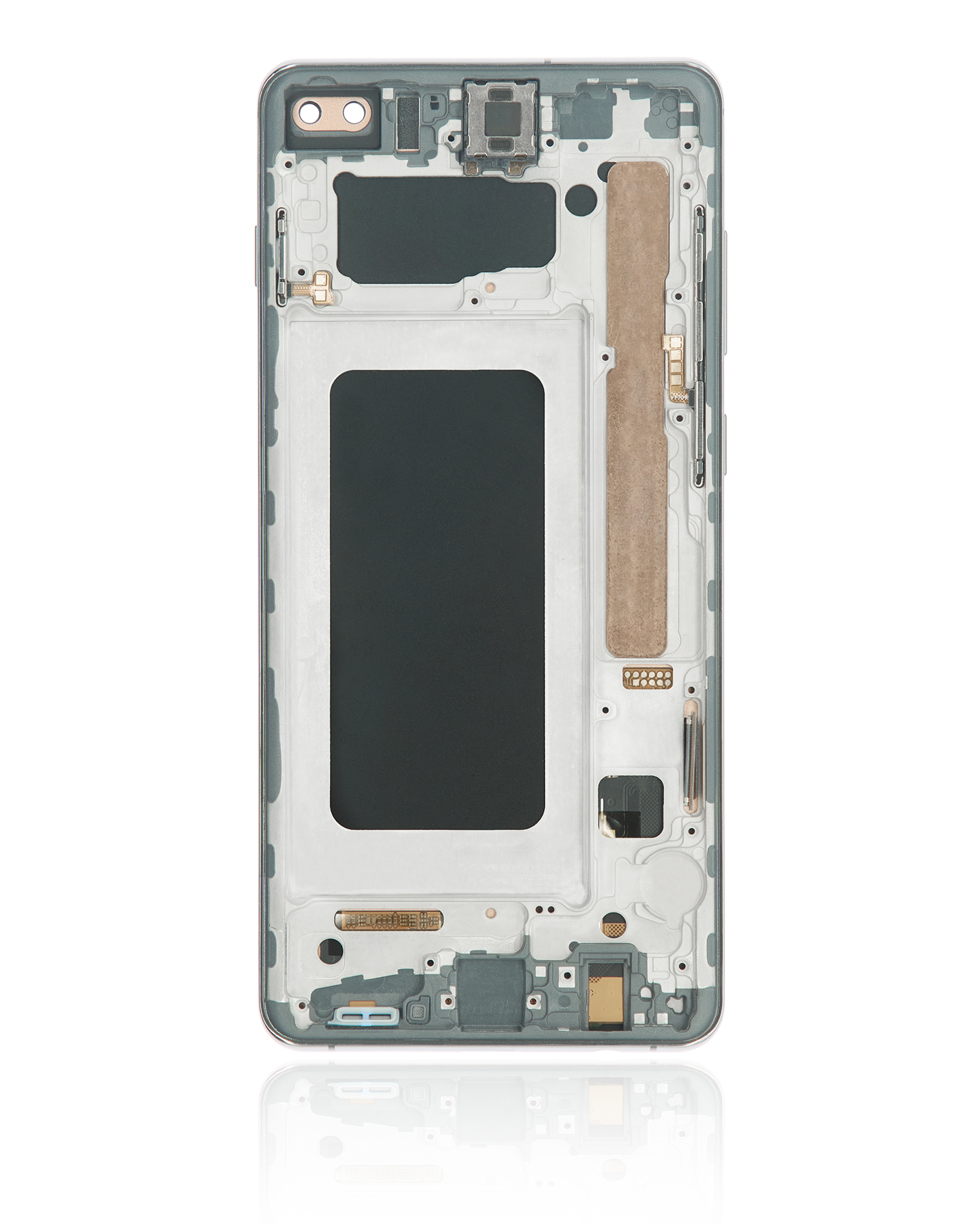 LCD Display mit Rahmen (ohne FingerPrint Sensor) für Samsung Galaxy S10 Plus (Aftermarket Plus: TFT) (Prism / Ceramic Black) – Bild 4