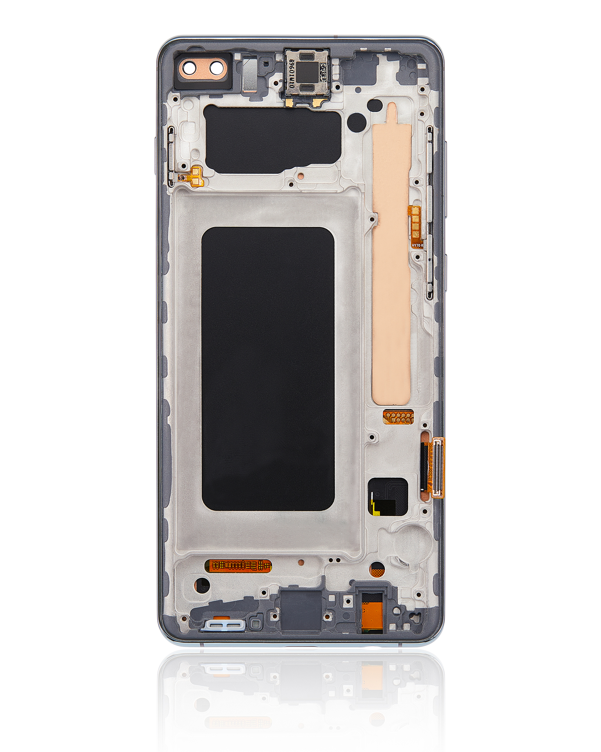 LCD Display mit Rahmen (ohne Fingerprint Sensor) für Samsung Galaxy S10 Plus (Aftermarket Plus: TFT) (Prism Green) – Bild 4