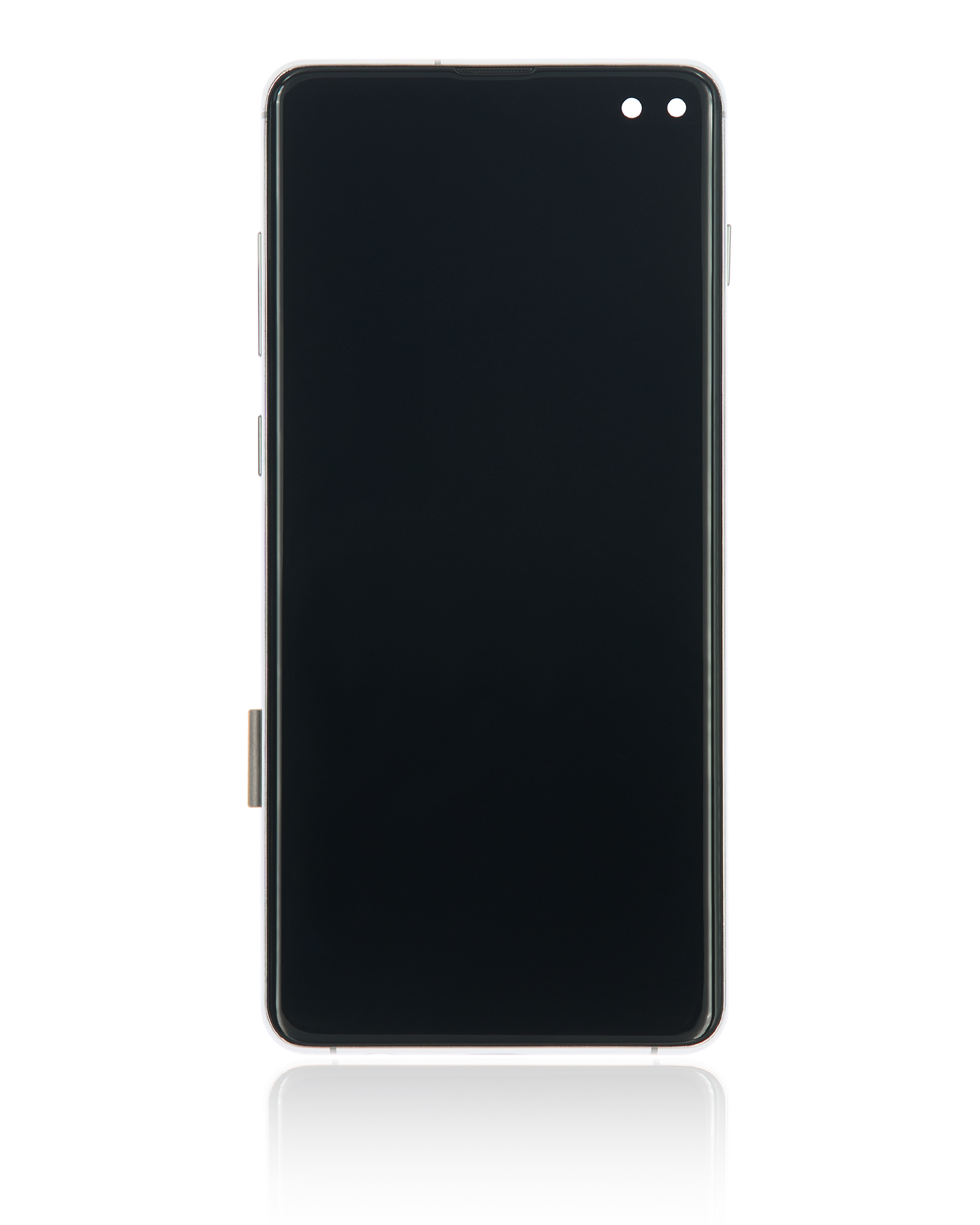 LCD Display mit Rahmen (ohne Fingerprint Sensor) für Samsung Galaxy S10 Plus (Aftermarket Plus: TFT) (Prism White) – Bild 3