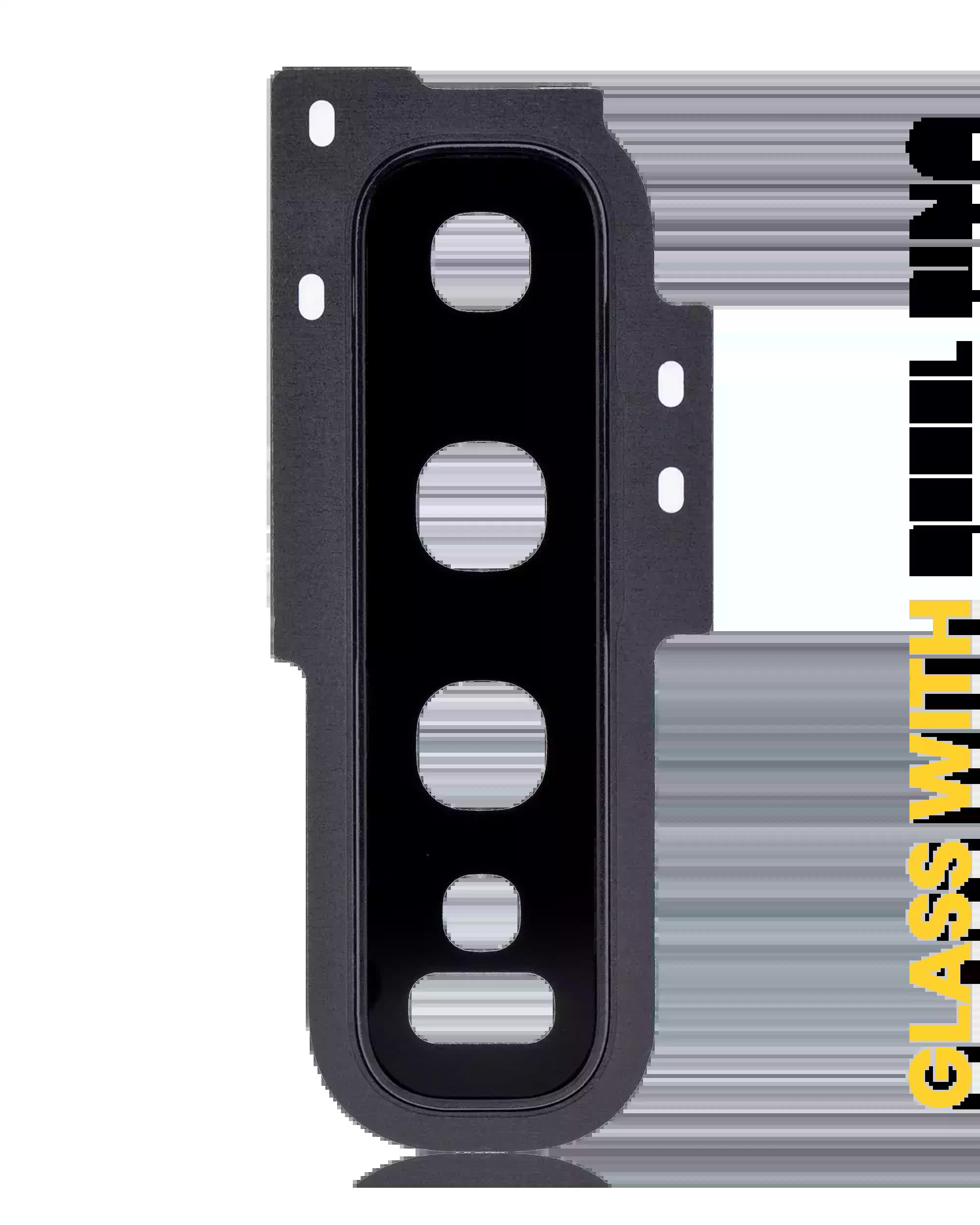 Rückkamera-Glas mit Abdeckung Blendenring für Samsung Galaxy S10 (Prism Black)