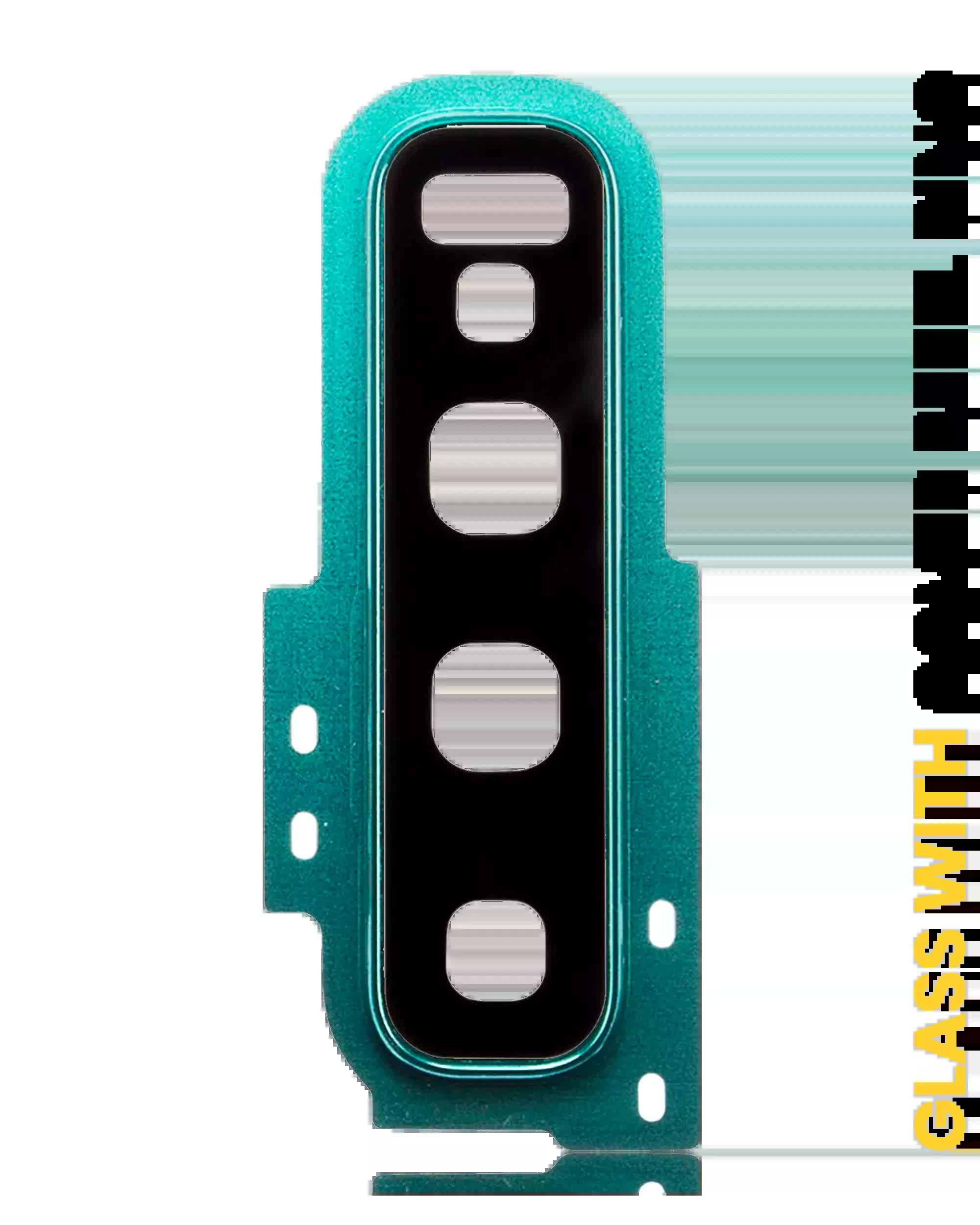 Rückkamera-Glas mit Abdeckung Blendenring für Samsung Galaxy S10 (Prism Green)