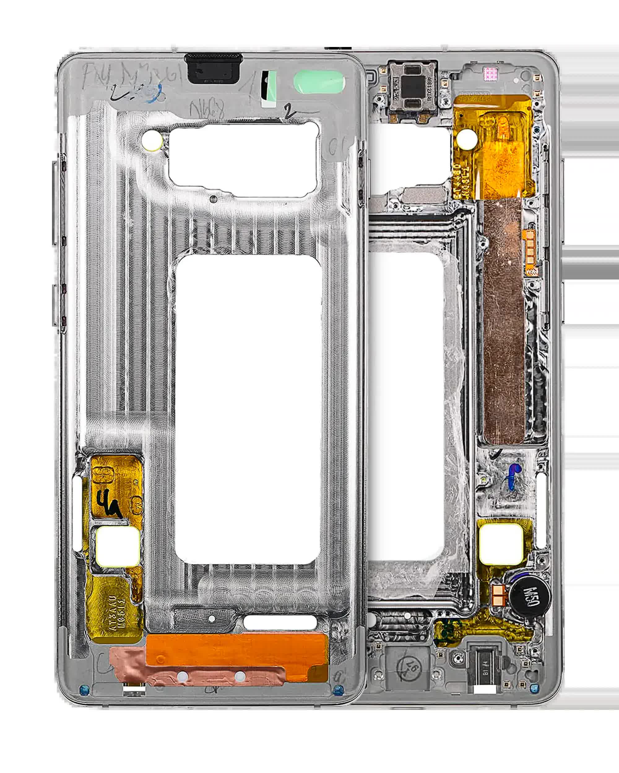 Mittelrahmen für Samsung Galaxy S10 (mit Kleinteilen) (Prism Blue)