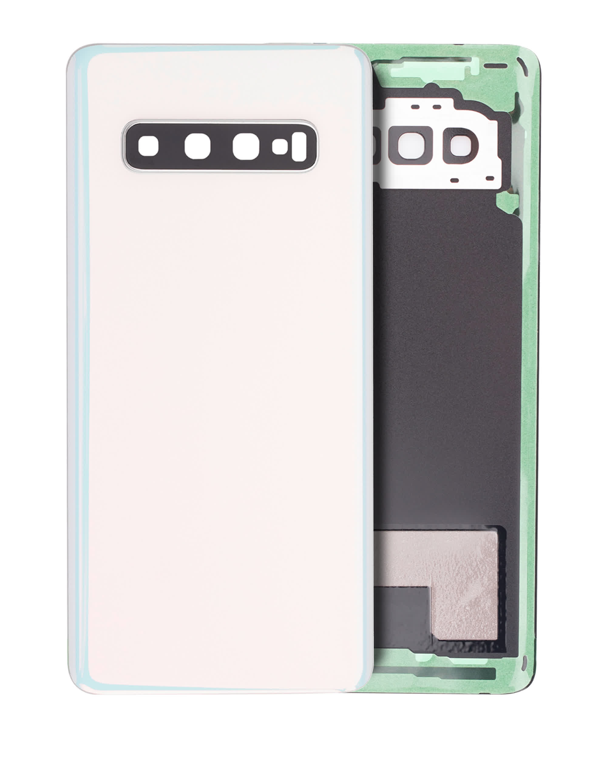 Rückdeckelglas mit Kameraglas für Samsung Galaxy S10 (Service Pack) (Prism White)
