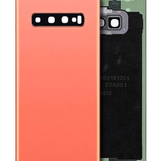 Rückdeckelglas mit Kameraglas für Samsung Galaxy S10 (Service Pack) (Flamingo Pink (Rosa))