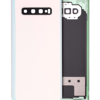 Rückdeckelglas mit Kameraglas für Samsung Galaxy S10 Plus (Service Pack) (Prism White)