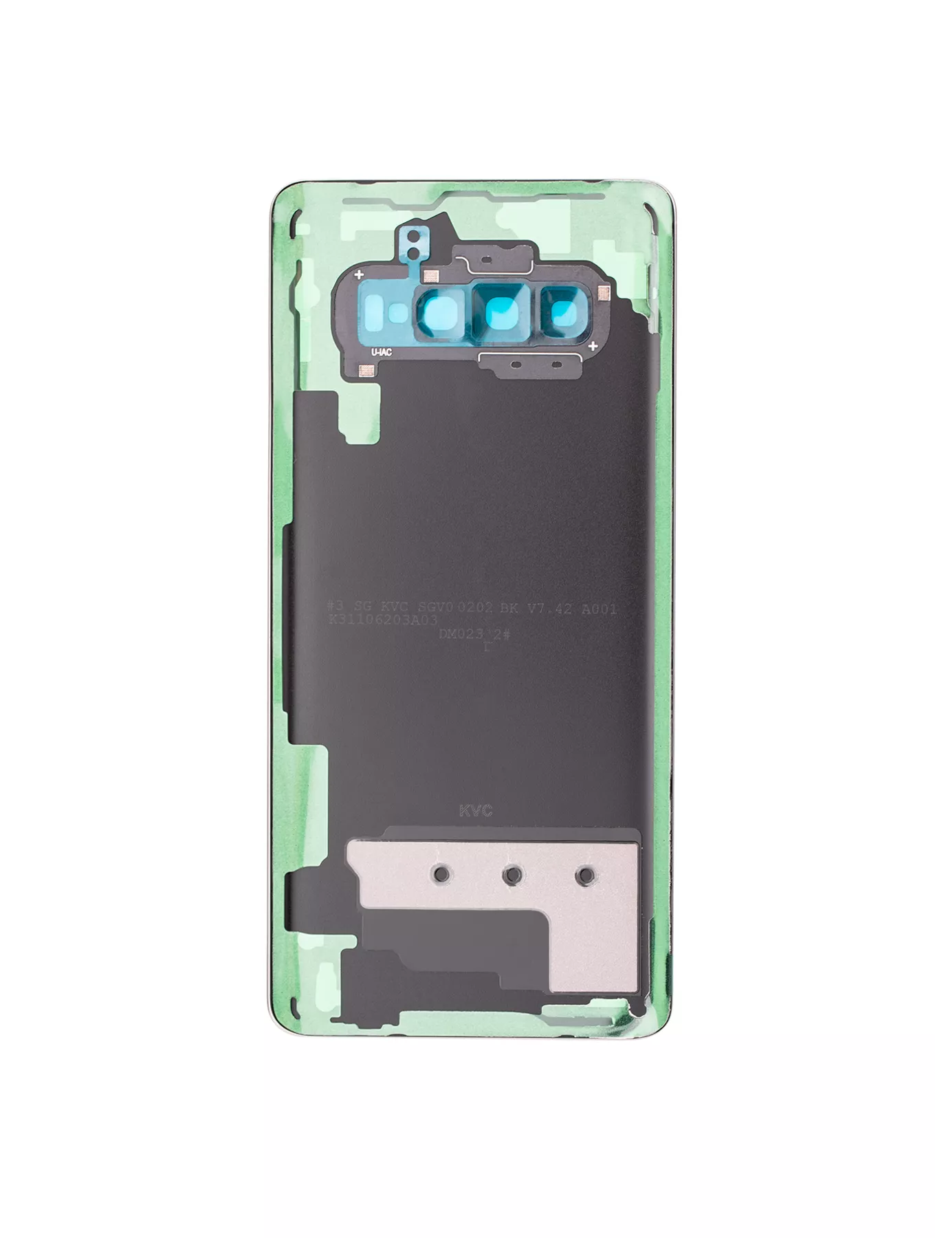 Rückdeckelglas mit Kameraglas für Samsung Galaxy S10 Plus (Service Pack) (Prism Black) – Bild 4