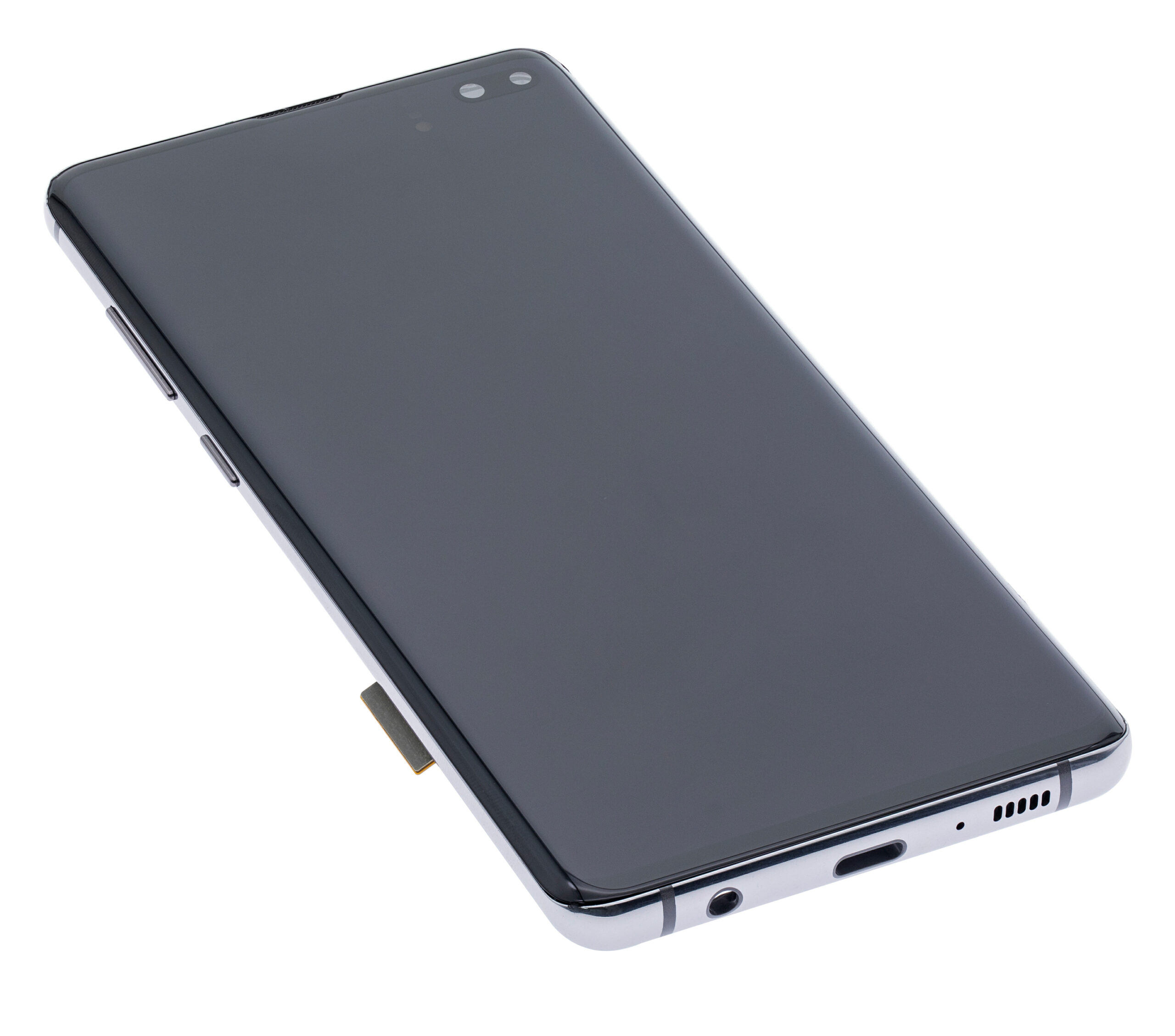 OLED Display mit Rahmen für Samsung Galaxy S10 Plus (professionell aufgearbeitet) (Prism / Ceramic Black) – Bild 4
