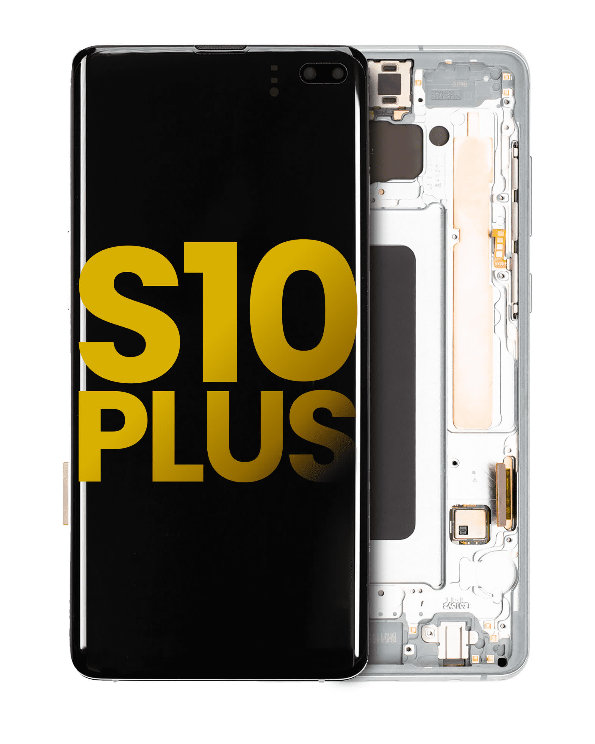 OLED Display mit Rahmen für Samsung Galaxy S10 Plus (professionell aufgearbeitet) (Prism Green)