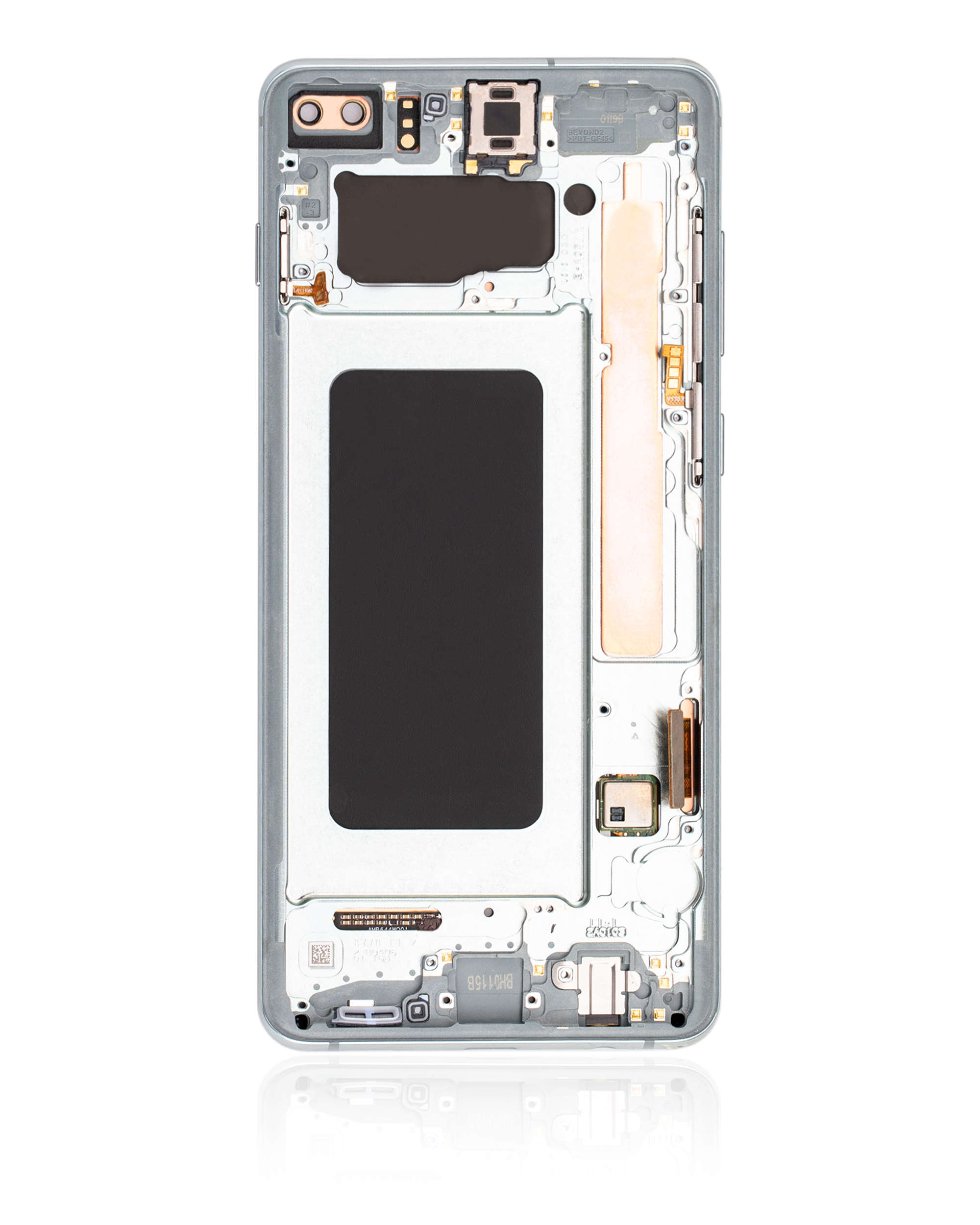 OLED Display mit Rahmen für Samsung Galaxy S10 Plus (Service Pack) (Prism Green) – Bild 2