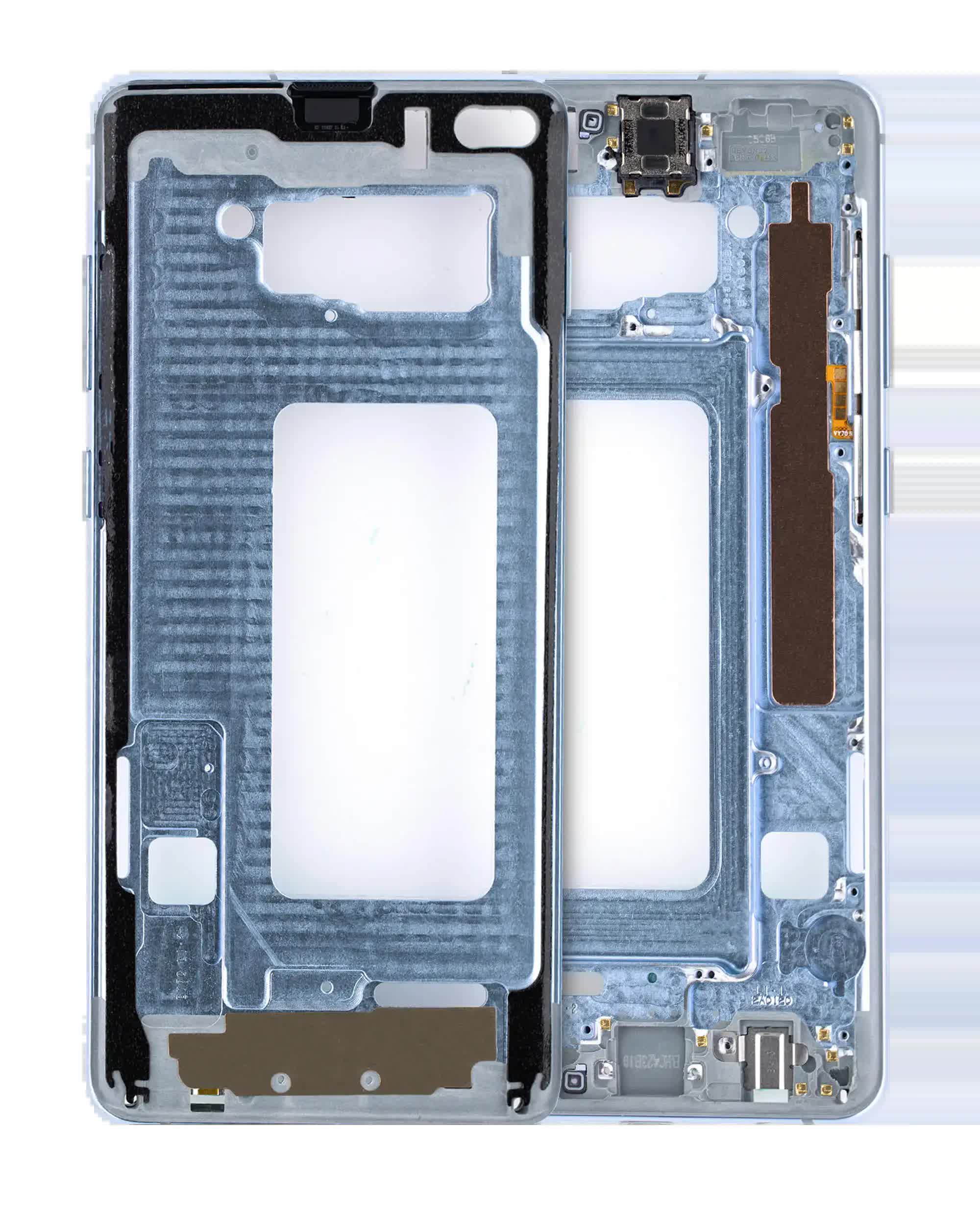 Mittelrahmen für Samsung Galaxy S10 Plus (mit Kleinteilen) (Prism Blue)