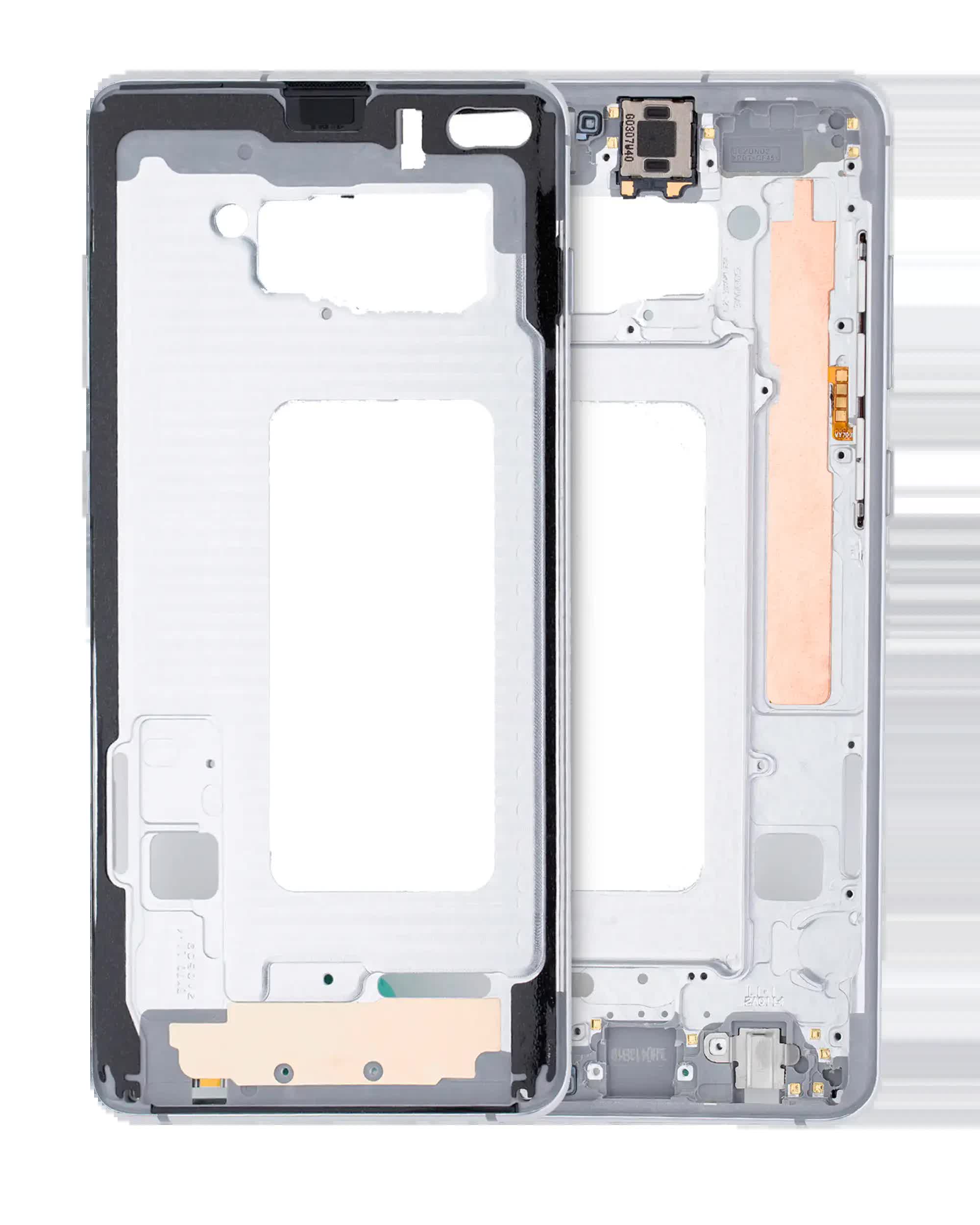 Mittelrahmen für Samsung Galaxy S10 Plus (mit Kleinteilen) (Prism White)