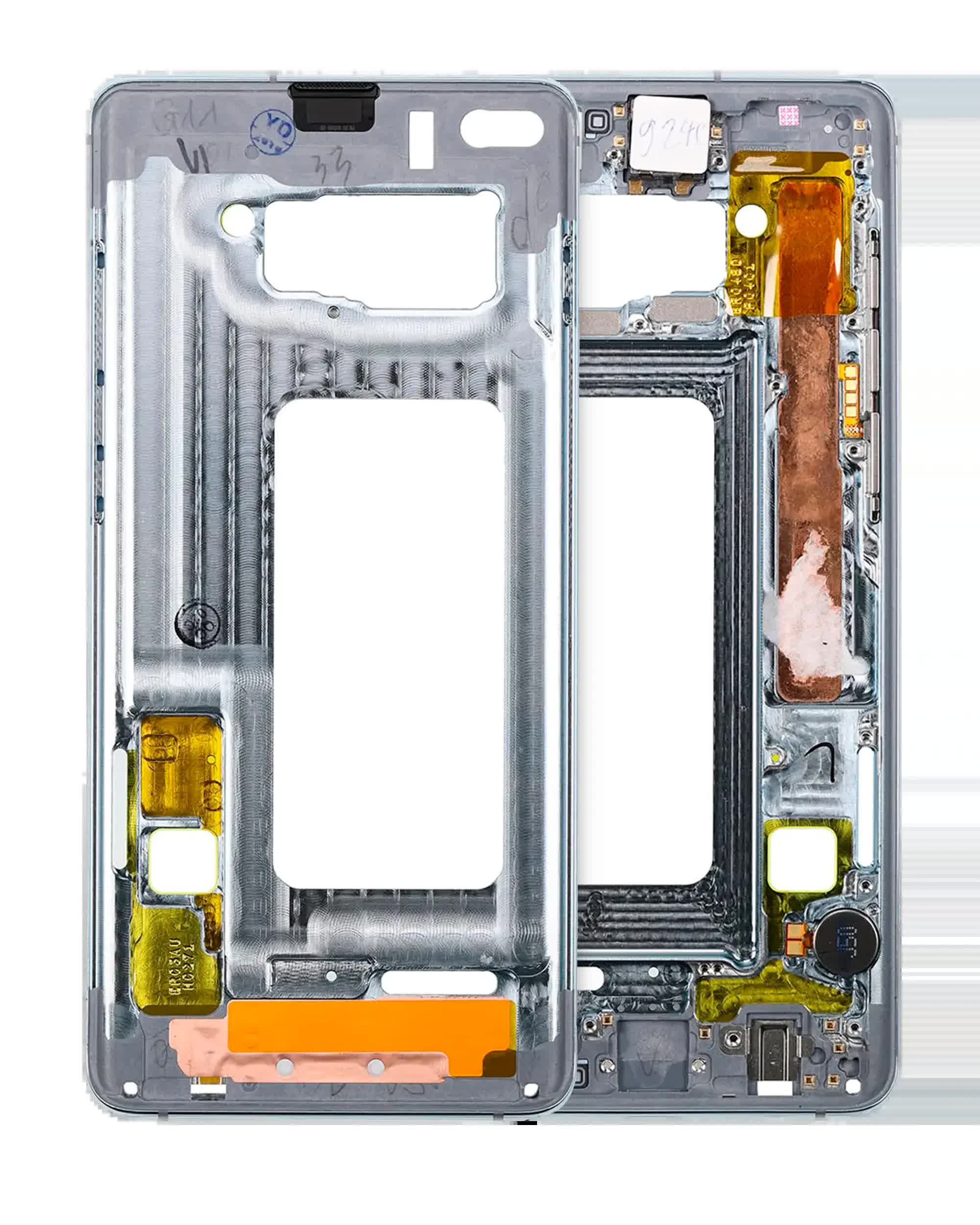 Mittelrahmen für Samsung Galaxy S10 Plus (mit Kleinteilen) (Ceramic White)