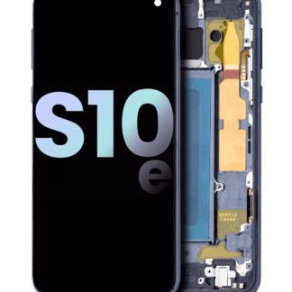OLED Display mit Rahmen für Samsung Galaxy S10E (Service Pack) (Prism Black)