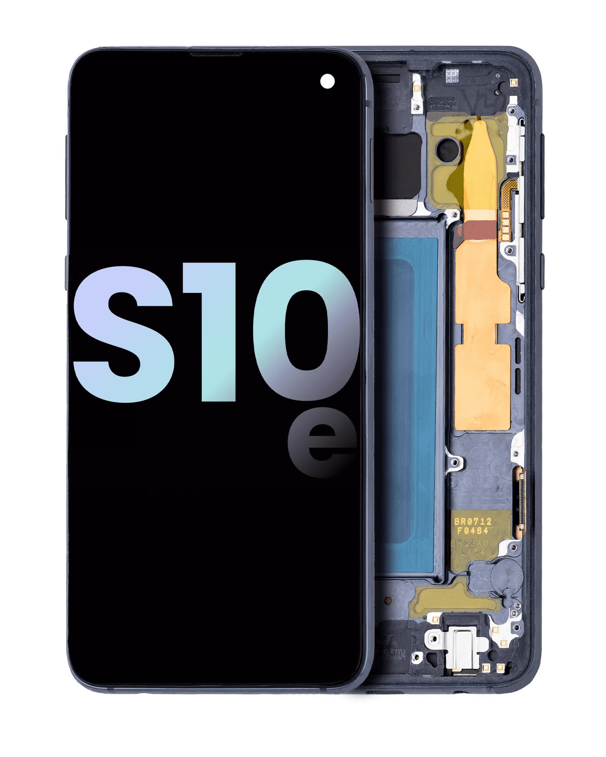 OLED Display mit Rahmen für Samsung Galaxy S10E (Service Pack) (Prism Black)