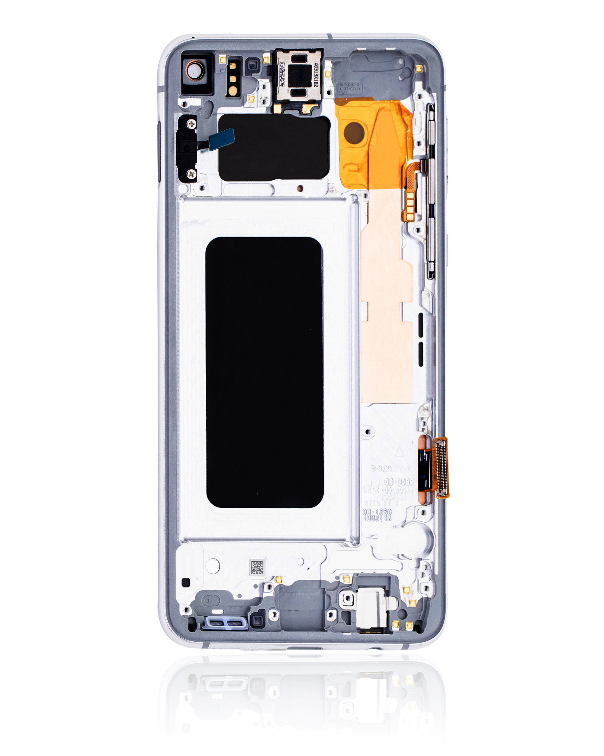 OLED Display mit Rahmen für Samsung Galaxy S10E (Service Pack) (Prism White) – Bild 3