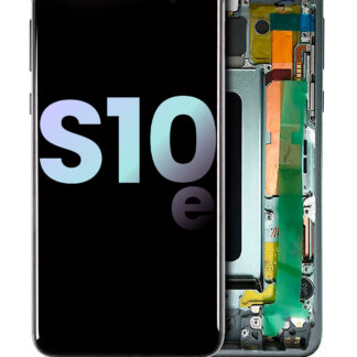 OLED Display mit Rahmen für Samsung Galaxy S10E (Service Pack) (Prism Green)