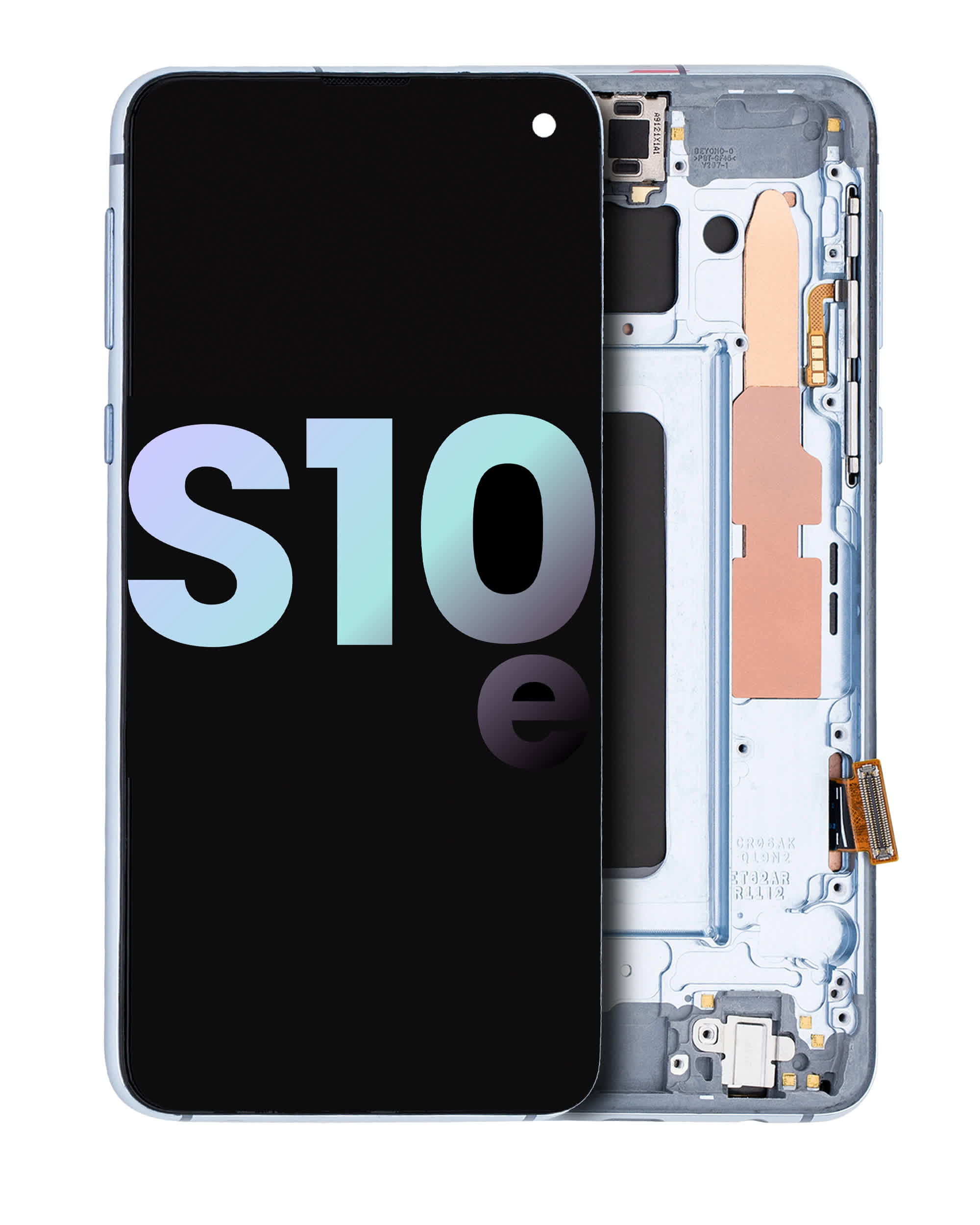OLED Display mit Rahmen für Samsung Galaxy S10E (Service Pack) (Prism Blue)