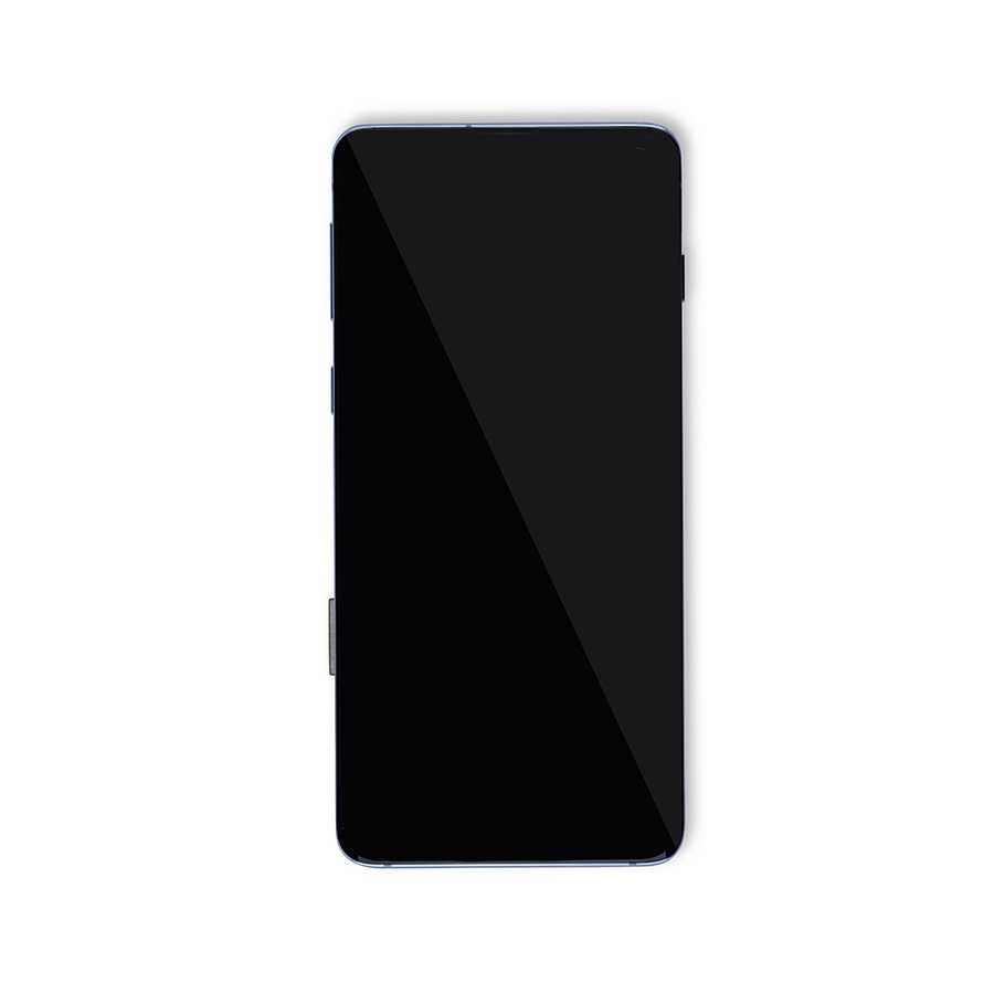 OLED Display mit Rahmen für Samsung Galaxy S10 (Service Pack) (Prism Blue) – Bild 4