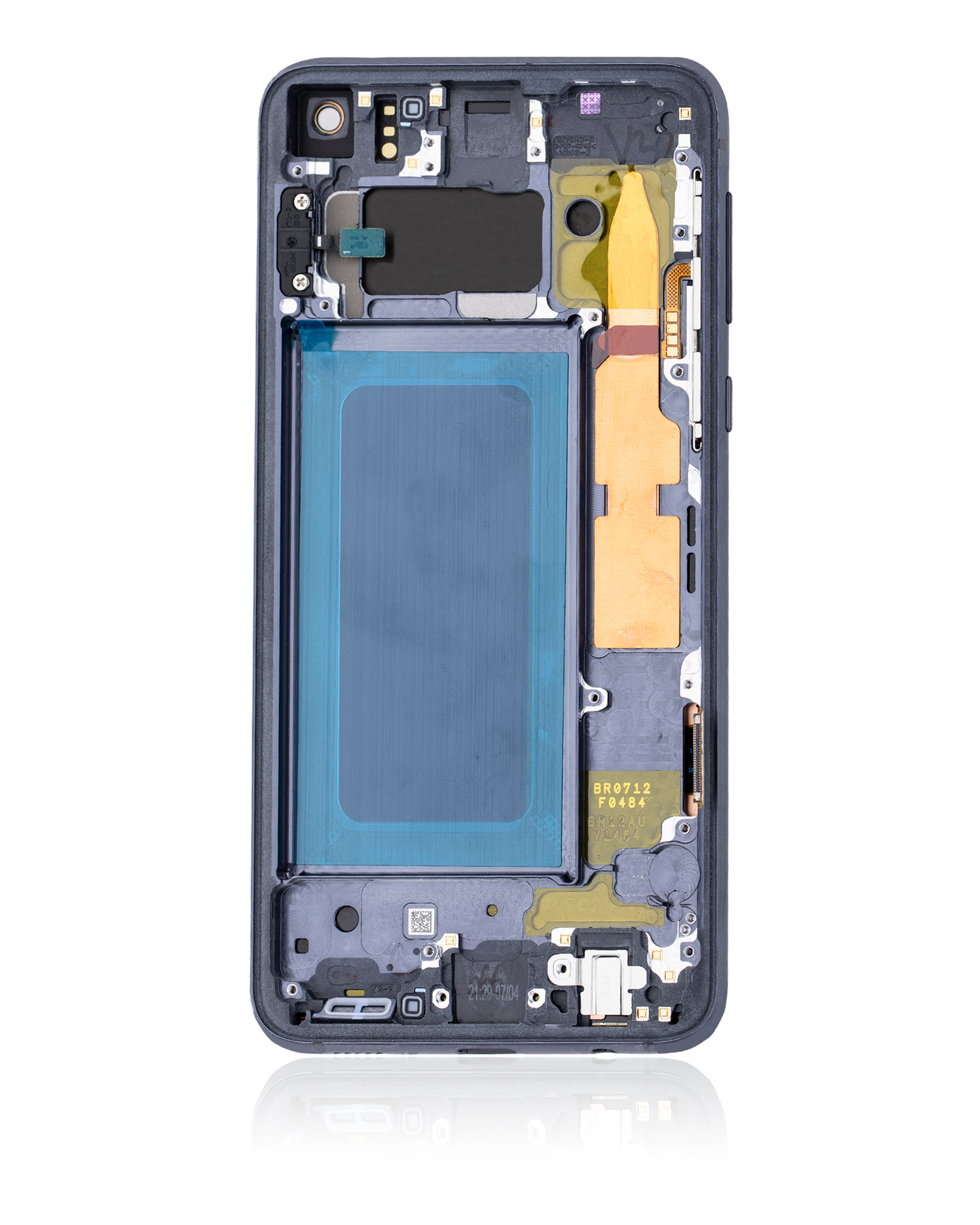 OLED Display mit Rahmen für Samsung Galaxy S10E (professionell aufgearbeitet) (Prism Black) – Bild 3
