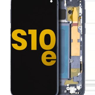 OLED Display mit Rahmen für Samsung Galaxy S10E (professionell aufgearbeitet) (Prism Black)