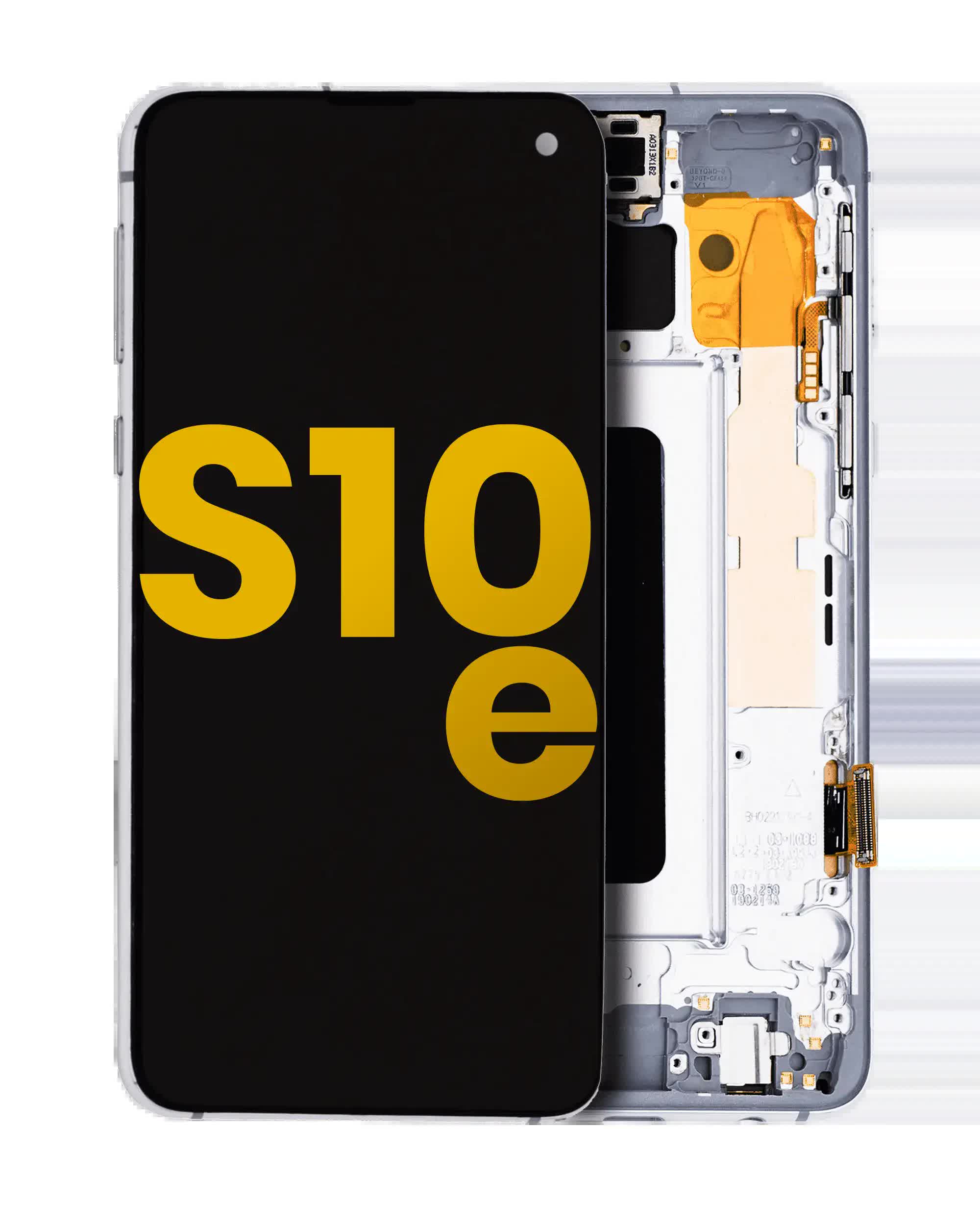 OLED Display mit Rahmen für Samsung Galaxy S10E (professionell aufgearbeitet) (Prism White)